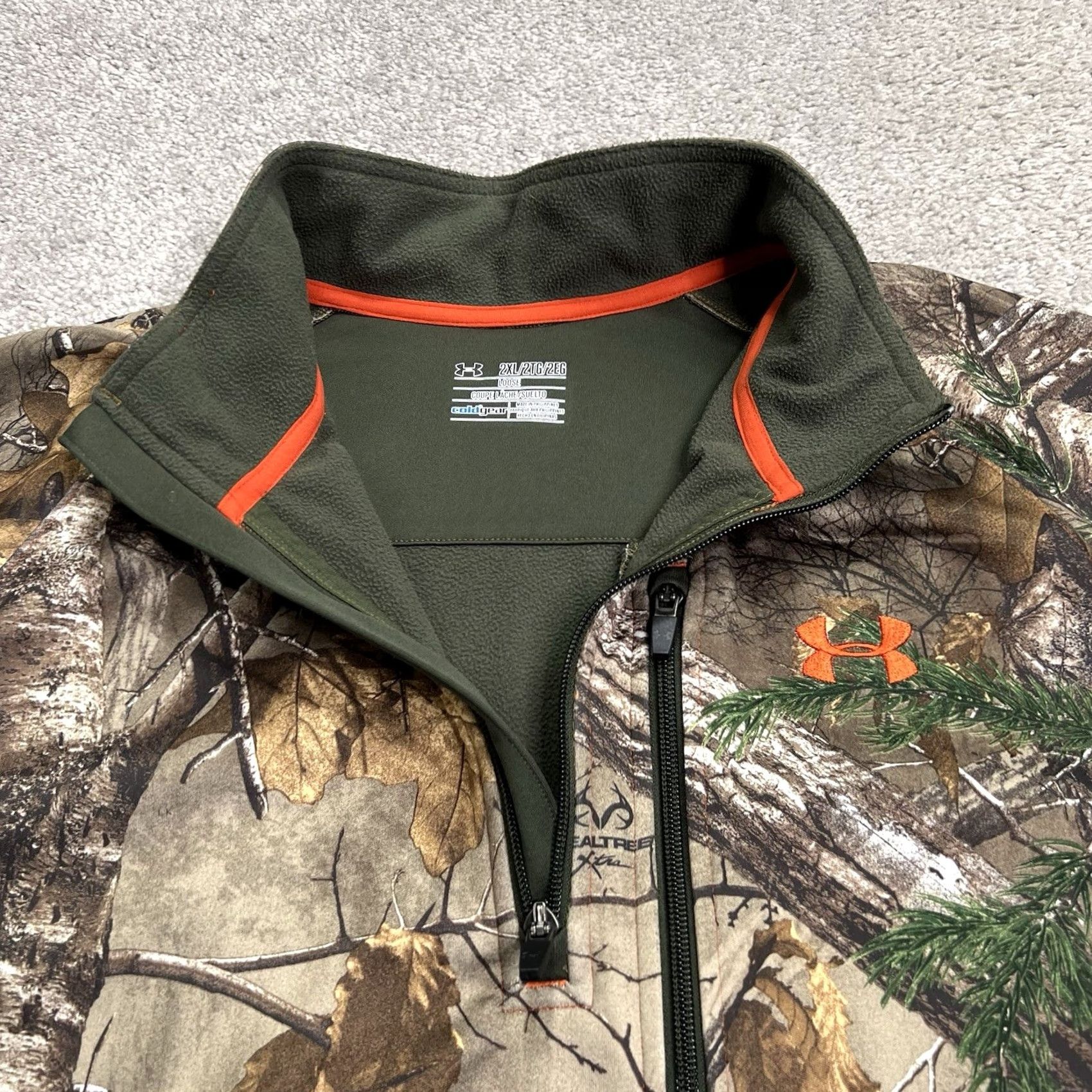 Under Armour Under Armour Camouflage 1/4 Zip Sweatshirt Men 2XL Pullover ColdGear Digi Key Electronics Embroidered Lower Front Size US XXL / EU 58 / 5 - 5 Thumbnail