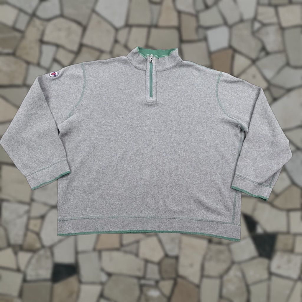 Polo Ralph Lauren Polo Ralph Lauren Sweater Mens XL Gray 1/4 Zip Pullover Reversible Cookie Knit Cozy Outdoor Size US XL / EU 56 / 4 - 1 Thumbnail