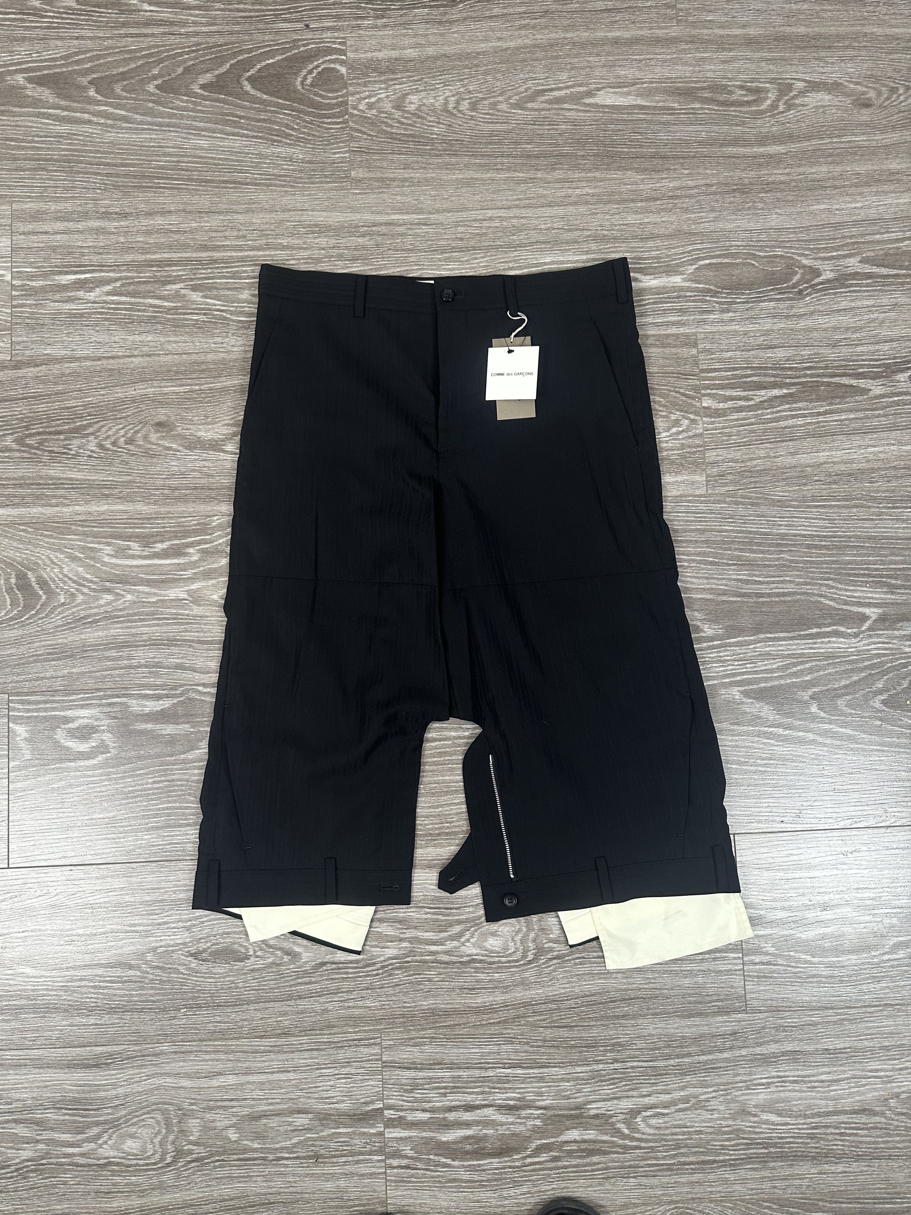 Comme des Garcons Homme Plus Comme des Garcon Homme Plus Upside Down Waistband Pants Size US 31 - 1 Thumbnail