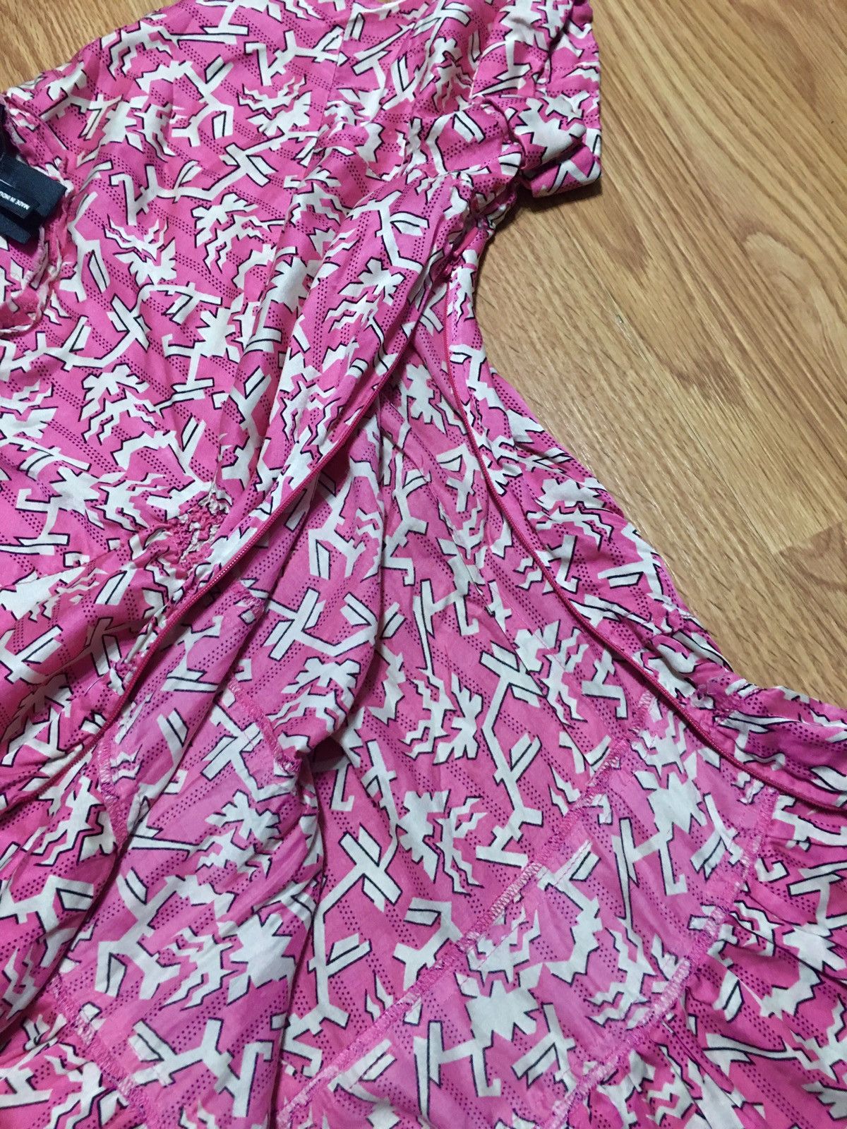 Isabel Marant Isabel Marant Pink Abstract Print Silk Blend Top Blouse Sz 2 Size XS / US 0-2 / IT 36-38 - 13 Thumbnail