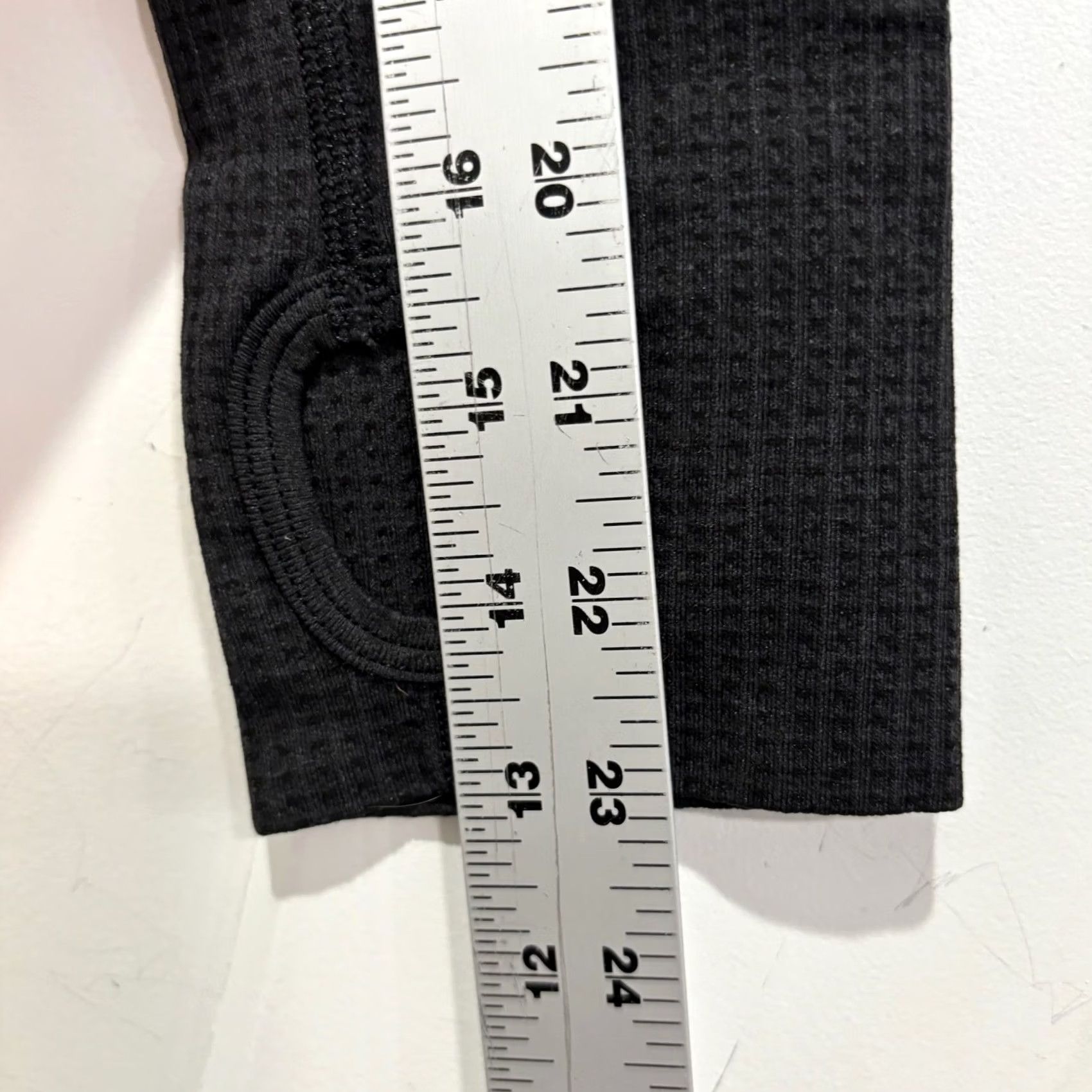 Gymshark Gymshark Vital Seamless 2.0 Crop Top Large Black Marl Long Sleeve B1A3D Size L / US 10 / IT 46 - 6 Thumbnail