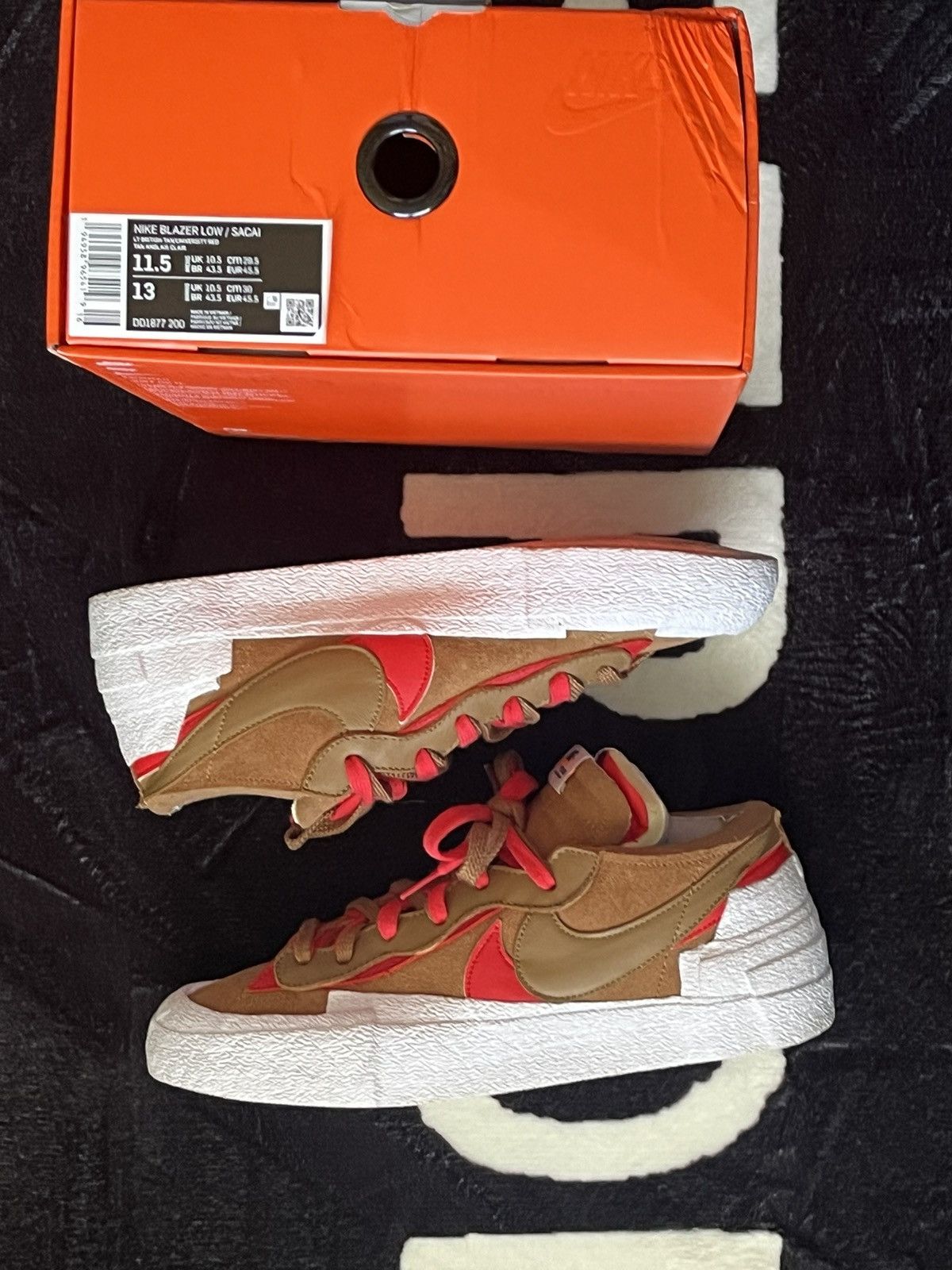 Nike × Sacai Nike Sacai Blazer “British Tan” sz.11 Size US 11.5 / EU 44-45 - 2 Thumbnail