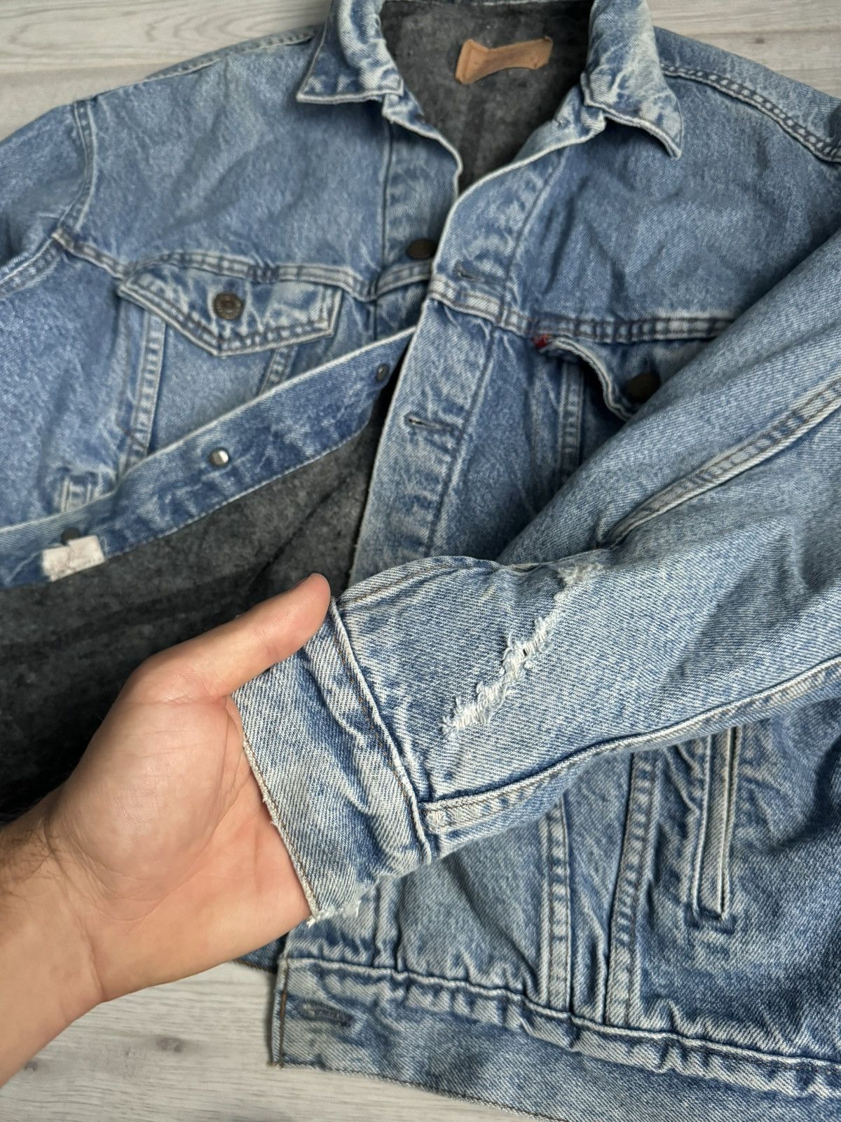 Levi's × Levi's Vintage Clothing Vintage Washed Denim Jacket Levi’s 90’s made in USA Size US M / EU 48-50 / 2 - 4 Thumbnail