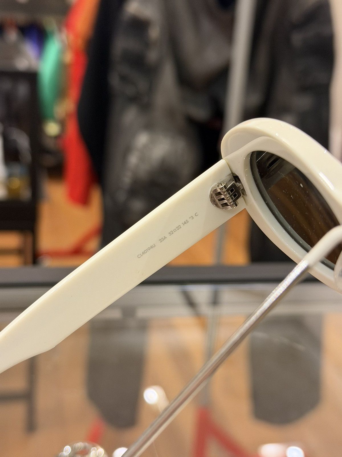 Celine Celine Oval Sunglasses (CL40194U) - Ivory Size ONE SIZE - 5 Thumbnail