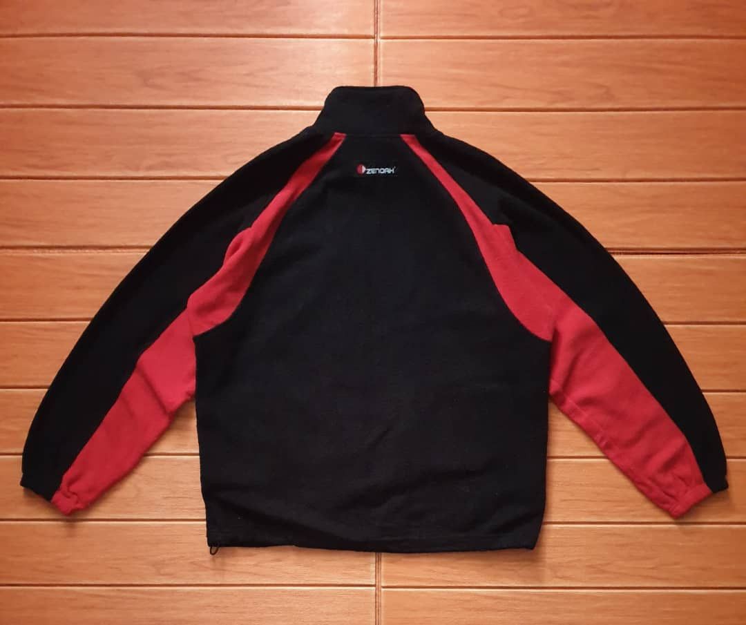 Japanese Brand Oaklsleaf zenoah black red Fleece Sweater Size US XL / EU 56 / 4 - 7 Thumbnail