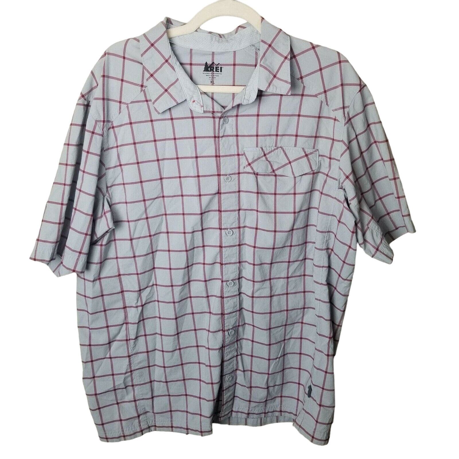 Rei REI Mens Checker Shirt Size XL Gorpcore Outdoor Lightweight Size US XL / EU 56 / 4 - 1 Thumbnail