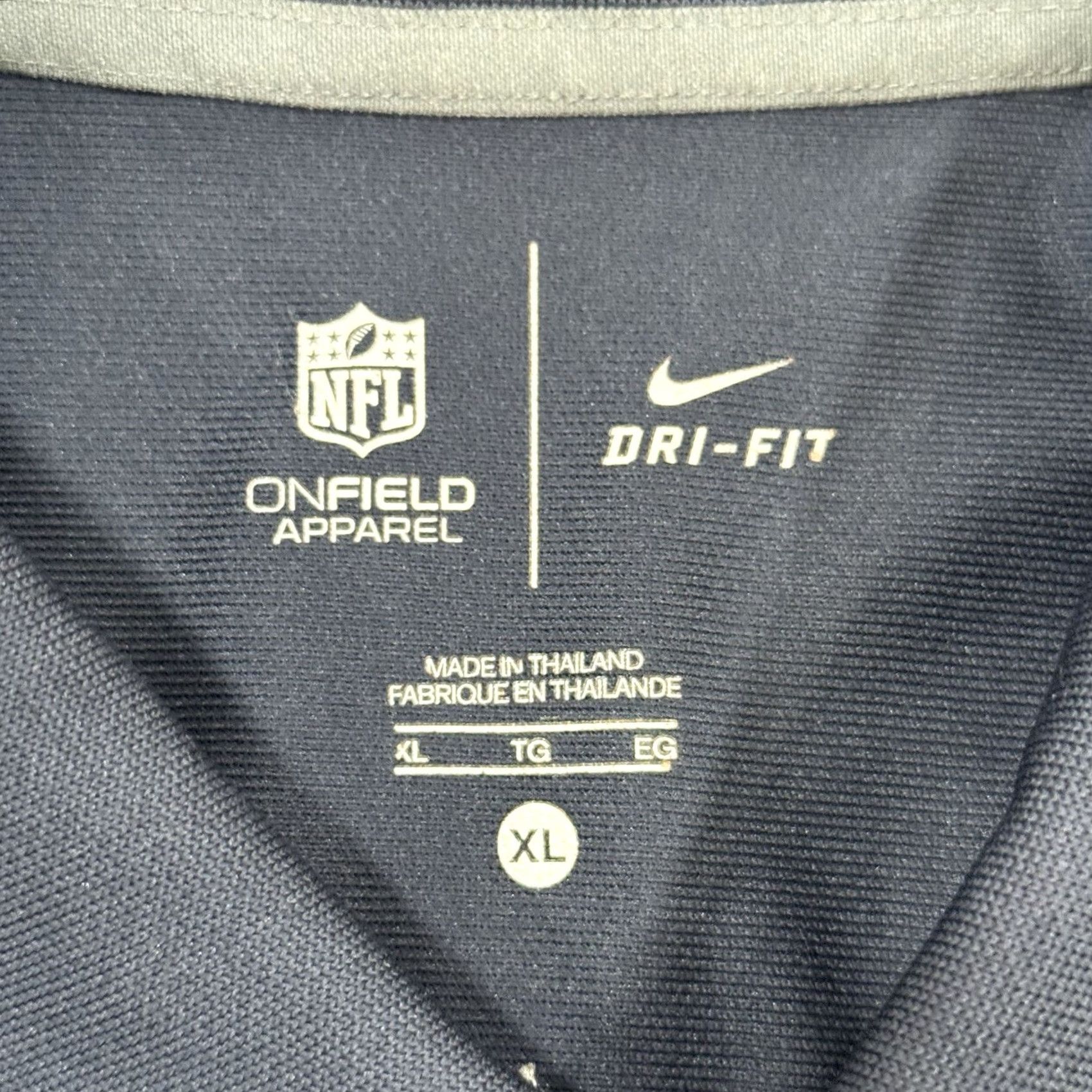 Nike Nike Dri-Fit NFL ON-Field Polo Shirt Men XL Blue Embroidered Short Sleeve Solid Polo Houston Texans Football Size US XL / EU 56 / 4 - 4 Thumbnail