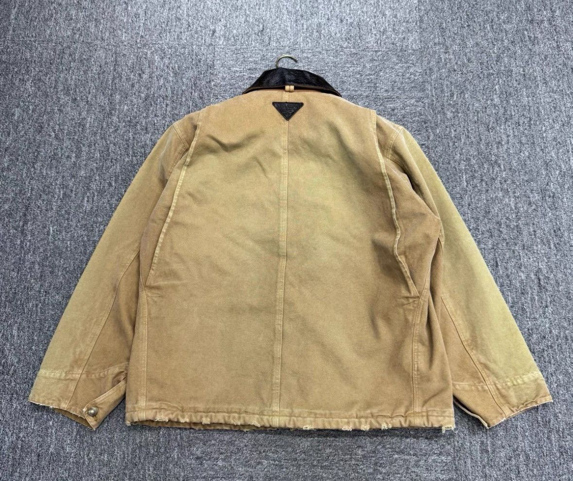 Prada Prada Size 38 Show-style brown leather-collar old workwear Size US XXS / EU 40 - 2 Thumbnail