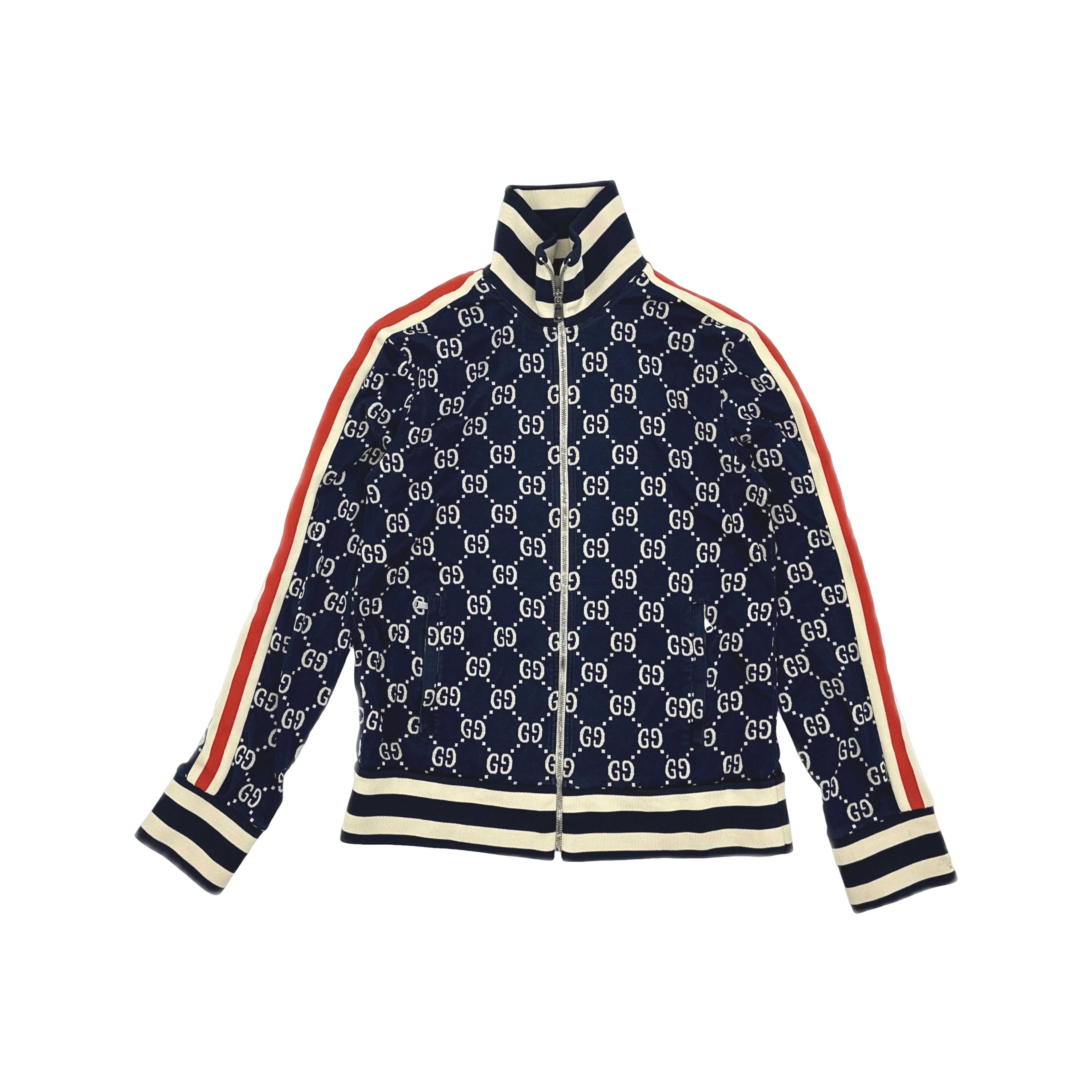 Gucci Gucci GG Jacquard Monogram Zip Track Jacket US L Size US L / EU 52-54 / 3 - 1 Thumbnail