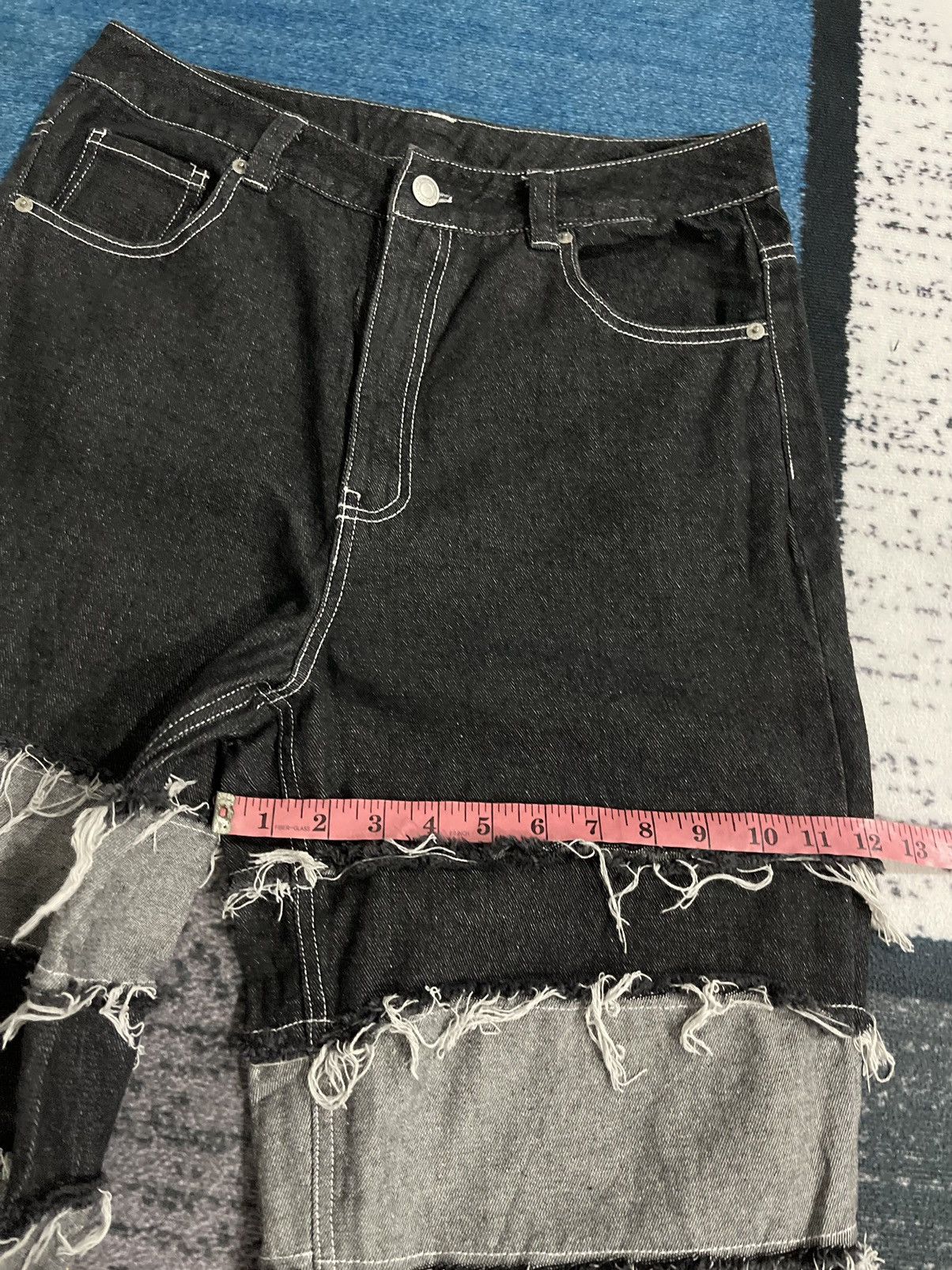Japanese Brand Rare Design patchwork Unbrand Denim Size US 31 - 15 Thumbnail