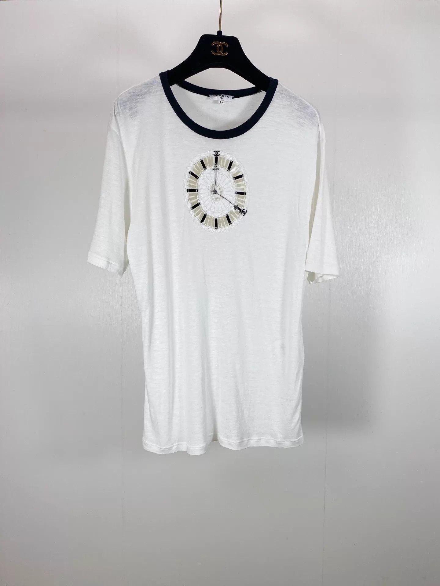 Chanel Chanel Clock T-shirt 98 New Authentic Size 38 Size S / US 4 / IT 40 - 1 Thumbnail