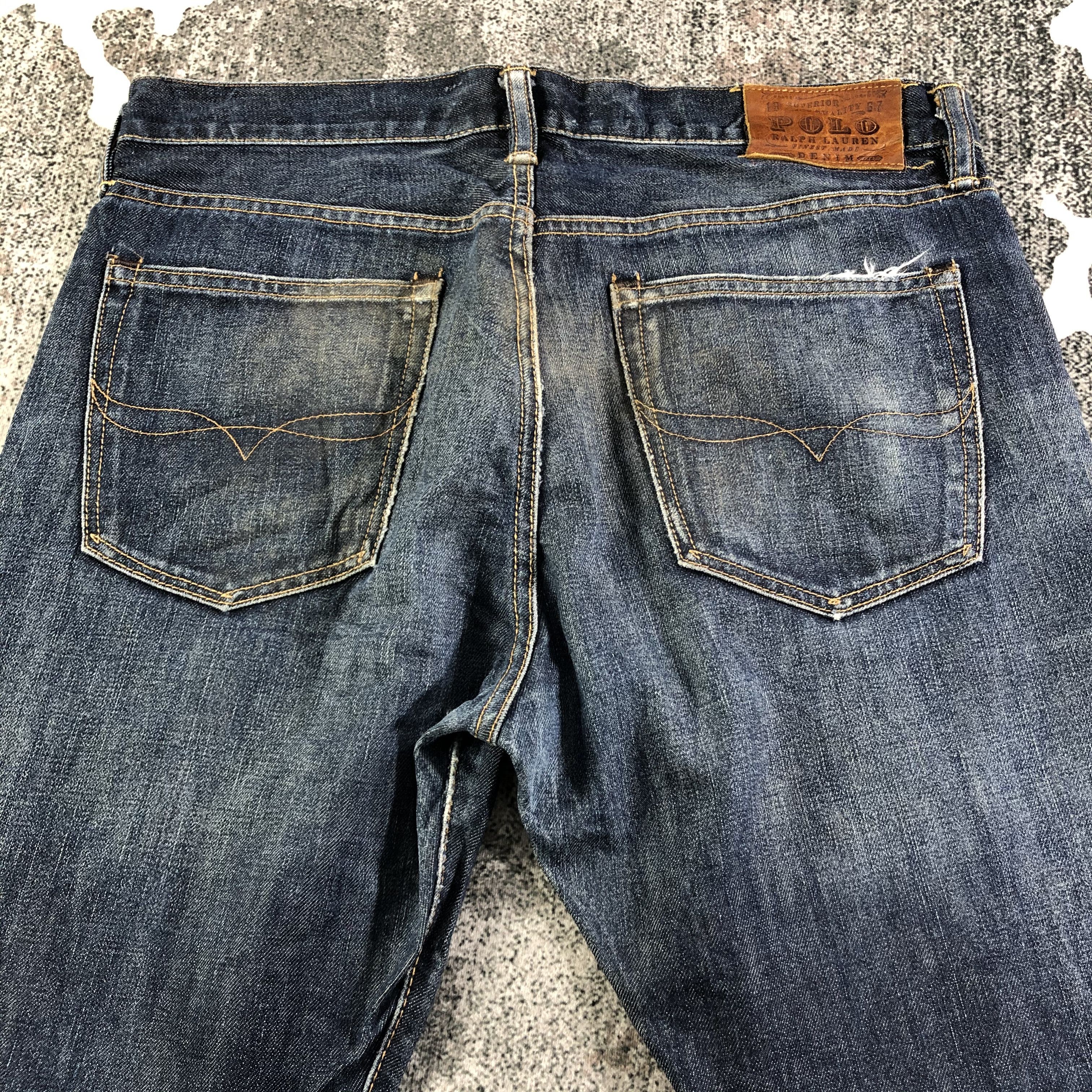 Polo Ralph Lauren Polo Ralph Lauren Jeans Faded Blue Denim KJ1938 Size US 34 / EU 50 - 4 Thumbnail