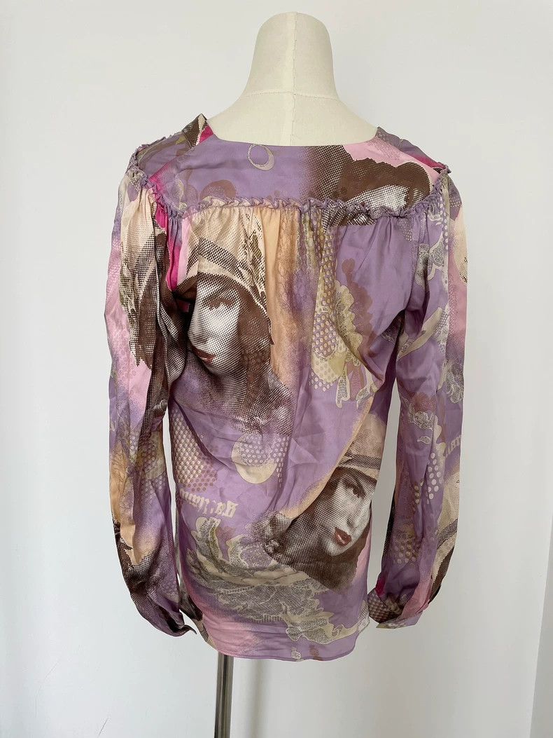John Galliano John Galliano Vintage Girl Silk Shirt 2504-Nextarrow Size XS / US 0-2 / IT 36-38 - 2 Thumbnail