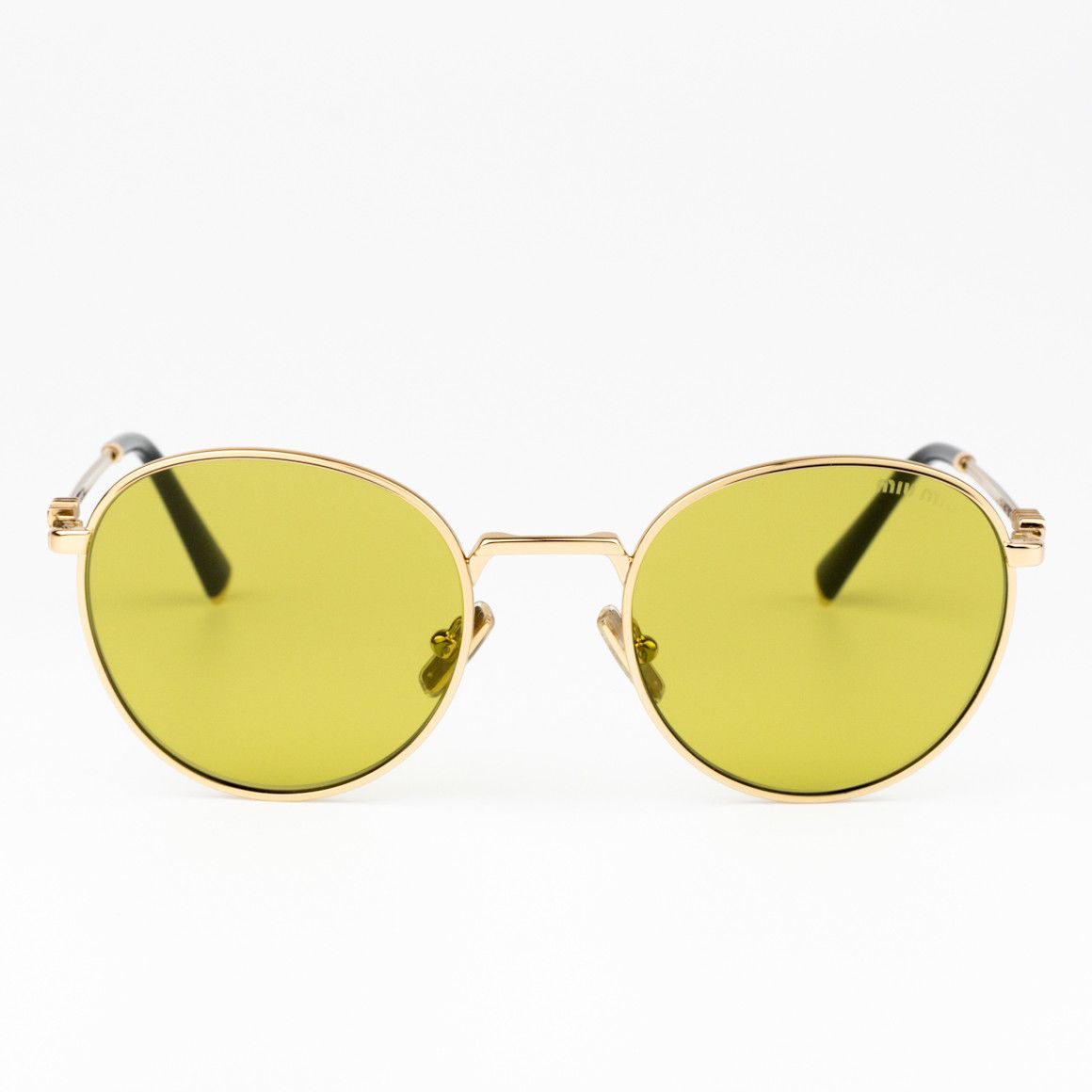 Miu Miu NEW Miu Miu MU55ZS 5AK07O Round Unisex Sunglasses 0MU 55ZS Size ONE SIZE - 2 Thumbnail