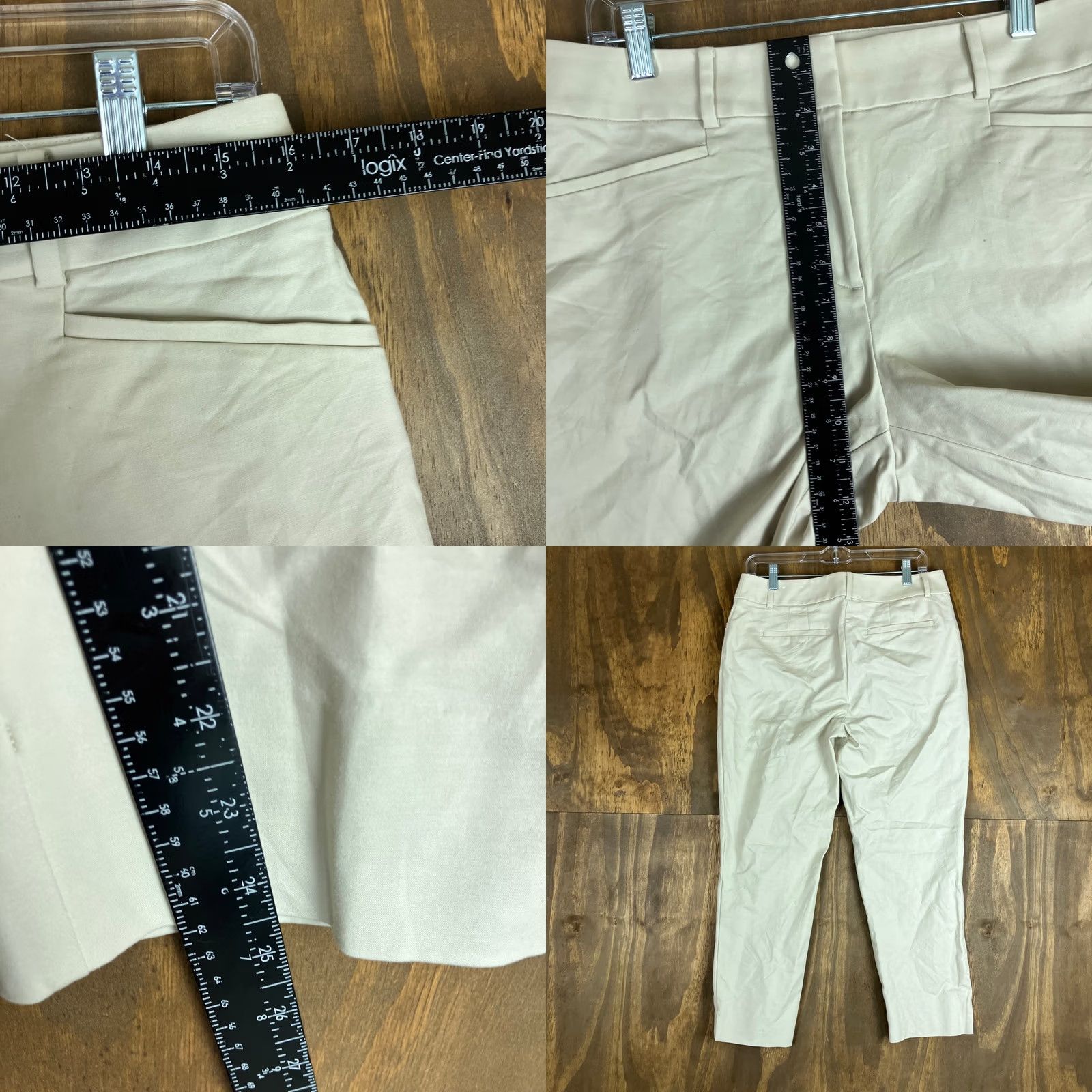 Loft LOFT Womens Pants Tan Mid Rise The Curvy Riviera Ankle Stretch 6 Size 24" / US 00 / IT 34 - 8 Thumbnail