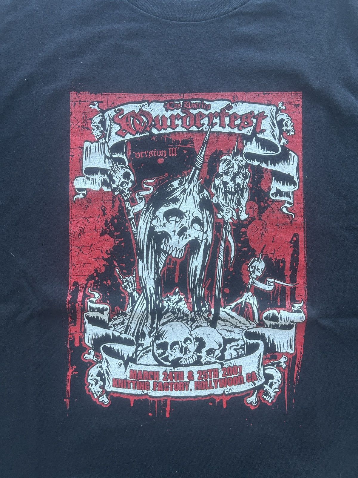 Unsound Rags × Vintage Vintage 2007 Murderfest Heavy Metal Graphic Tee Size US XL / EU 56 / 4 - 2 Thumbnail