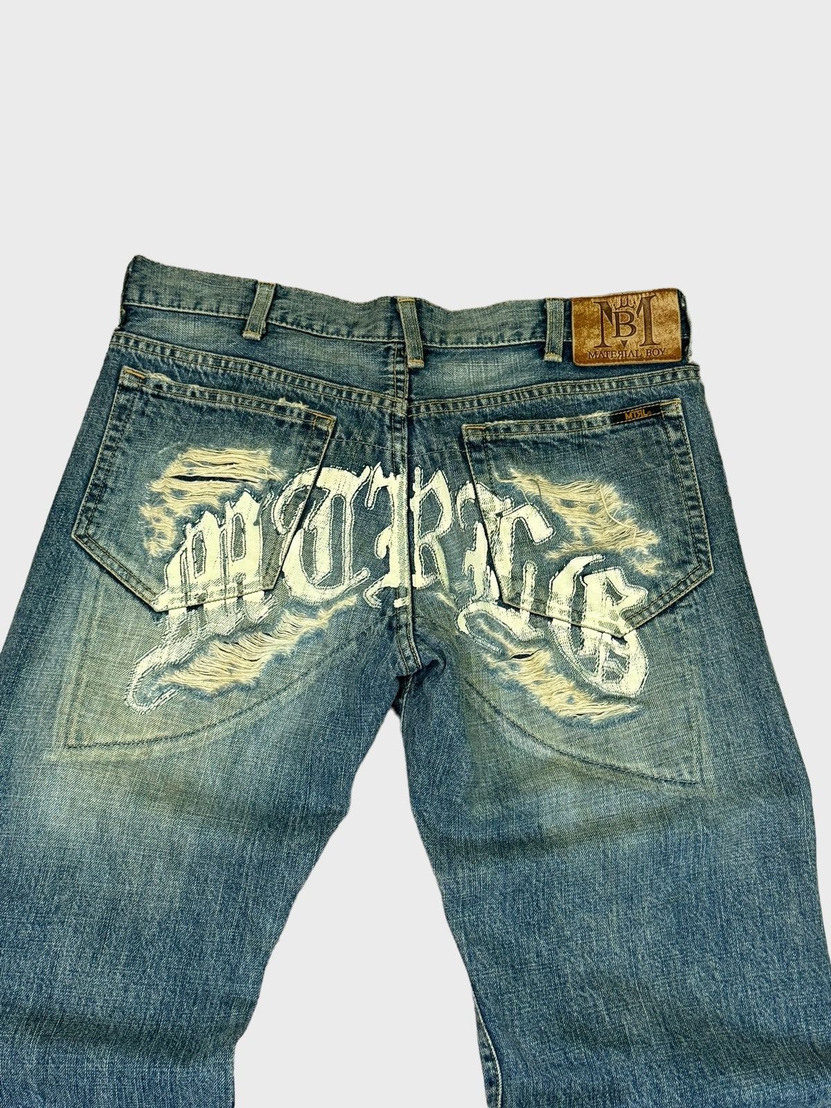 Vintage VINTAGE MATERIAL BOY DISTRESSED DAICOCK DENIM JEANS Size US 30 / EU 46 - 7 Thumbnail