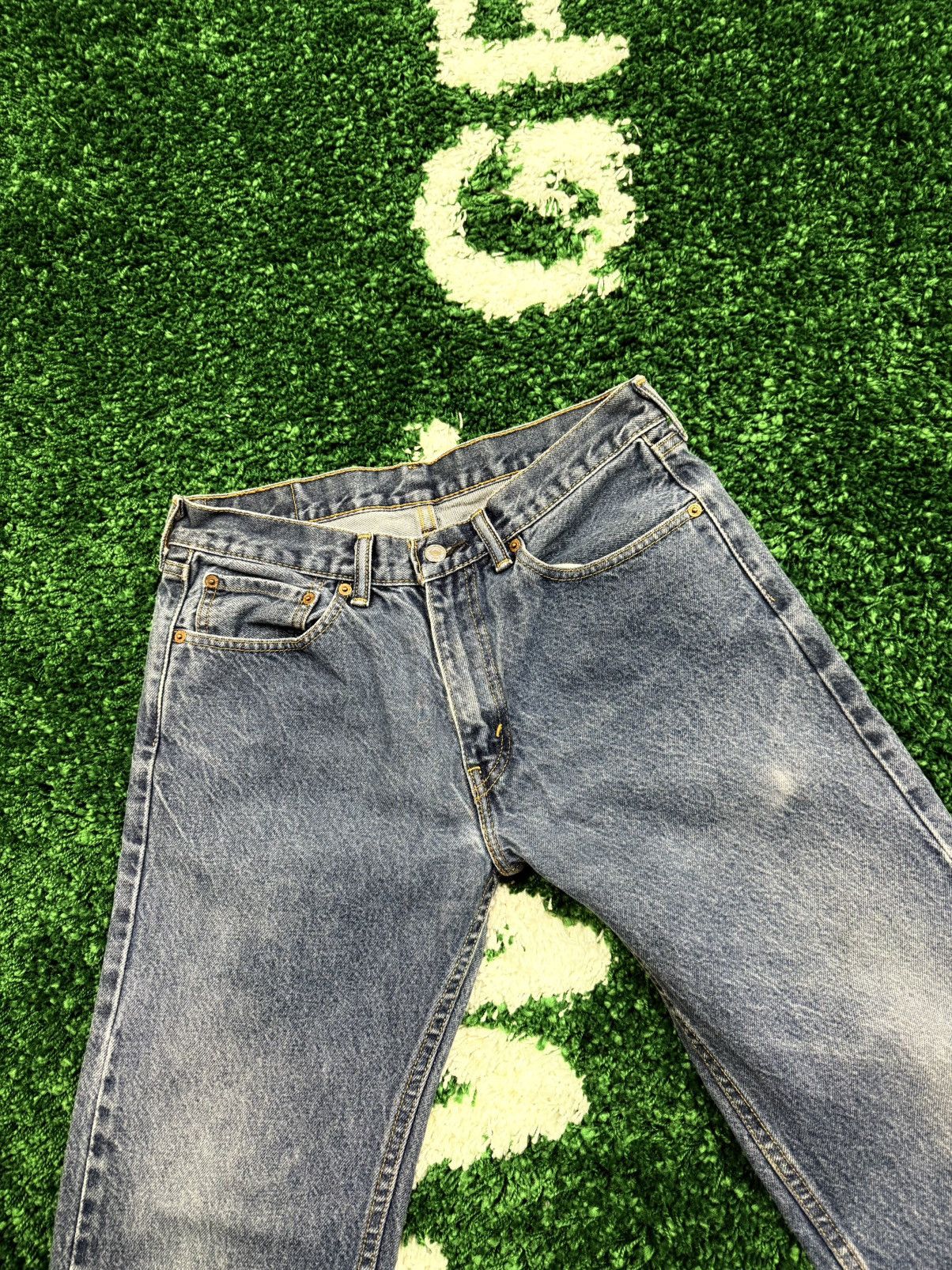 Levi's × Vintage Vintage Levis 505 Blue Denim Jeans Sz. 32 x 30 90s Size US 32 / EU 48 - 3 Thumbnail