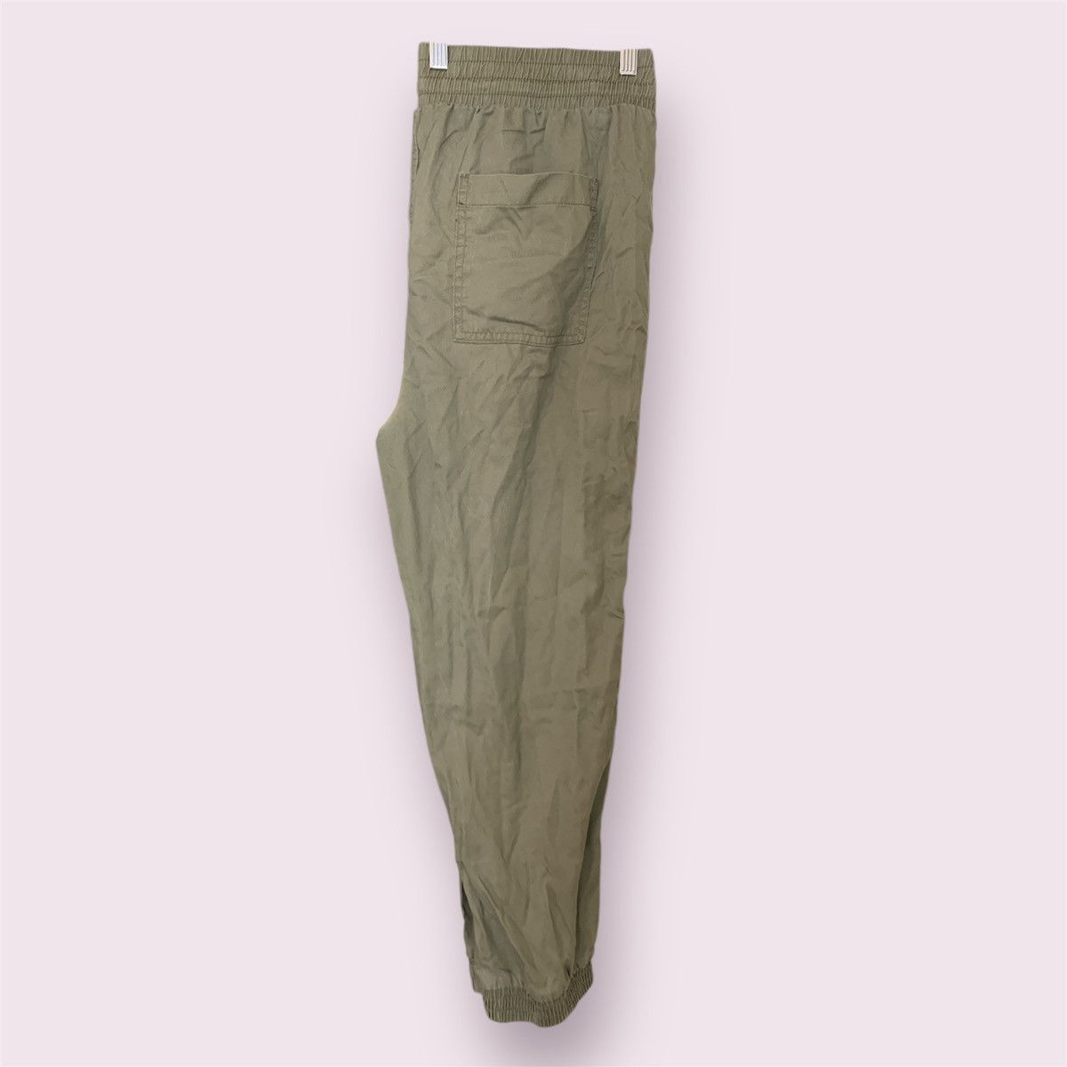 Target Basics Olive Green Cargo Joggers Pants Size 36" / US 14 / IT 50 - 4 Thumbnail