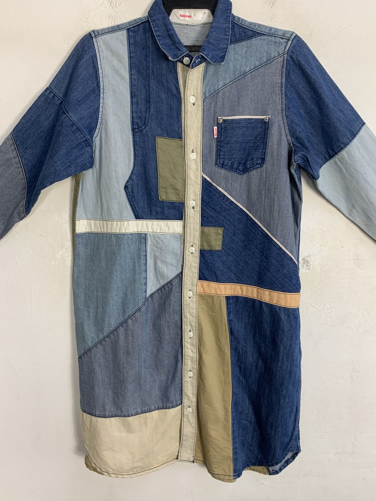 Issey Miyake Né-net Issey Miyake Selvedge Pocket Long Denim Patchworks Size L / US 10 / IT 46 - 3 Thumbnail