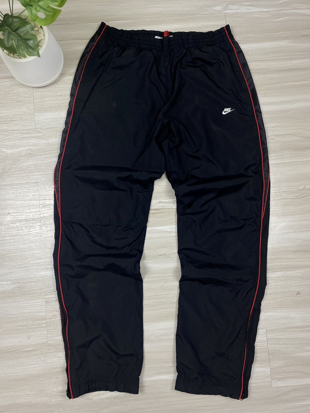 Nike × Vintage Double swoosh Nike Nylon Track Pants Drill Vintage Size US 32 / EU 48 - 4 Thumbnail