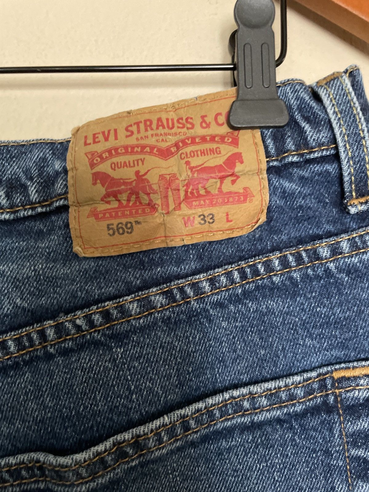Levi's × Levi's Vintage Clothing Levis 569 Jean Shorts Mens 33 Denim Jorts Classic Fit cotton Size US 33 - 5 Thumbnail