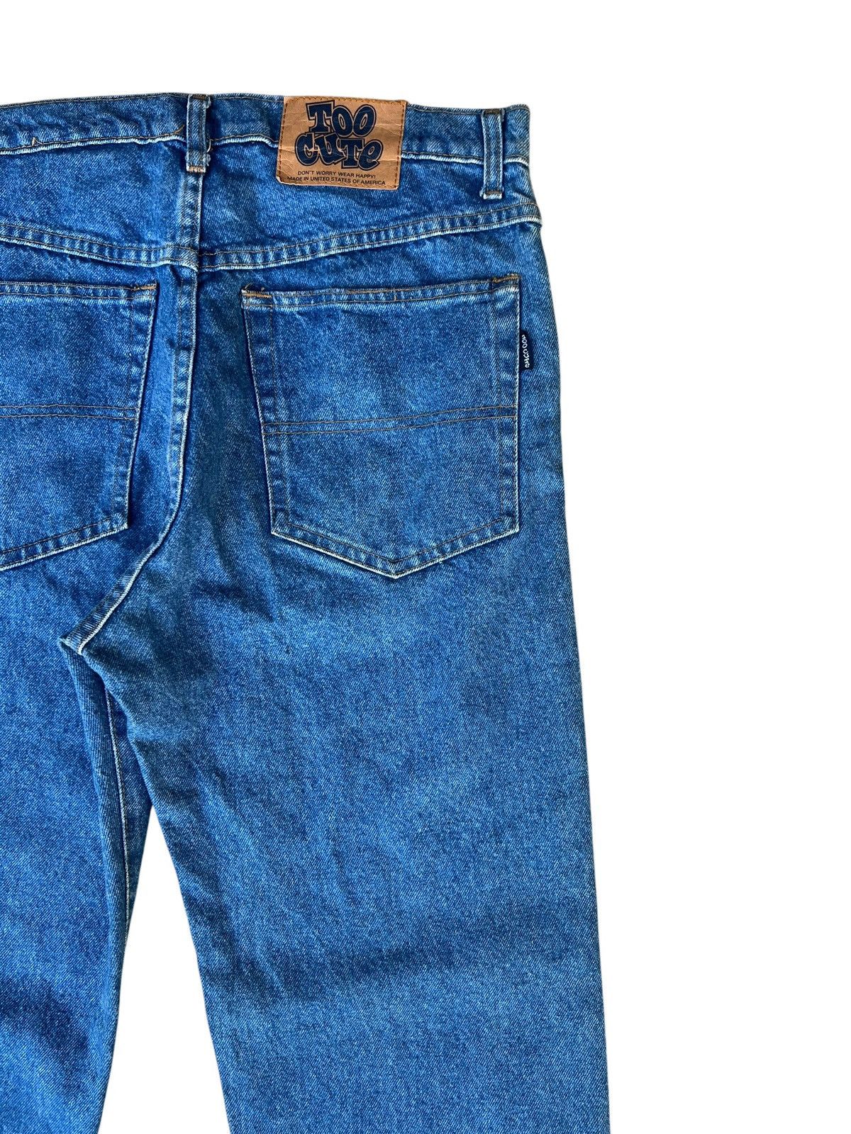 Too Cute Guetta Bros. 90s Too Cute Guetta Bros X Disney Mickey Minnie Denim Jeans Size US 31 - 17 Thumbnail