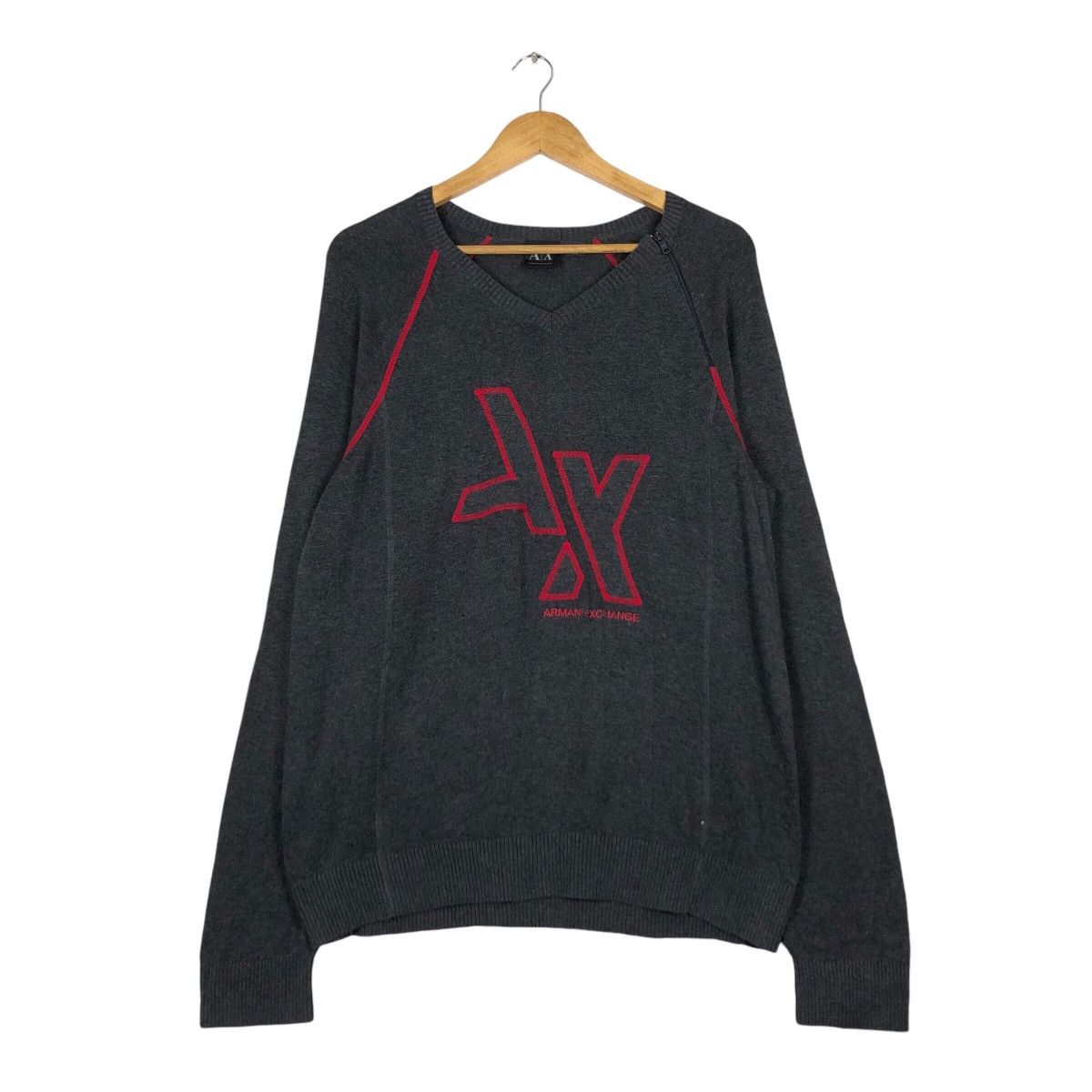 Armani Exchange × Japanese Brand Armani Exchange Sweatshirt Jumper Fleece Rare XL Size US M / EU 48-50 / 2 - 1 Thumbnail