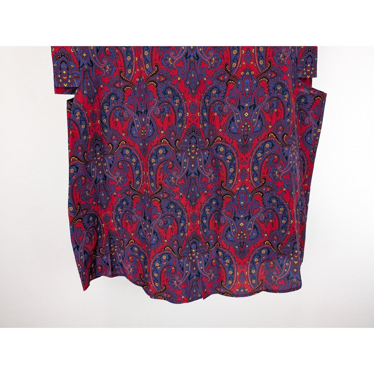 Saint Laurent Paris o1rshd1 Chemise Sans Manches Silk Sleeveless Shirt in Blue Size US L / EU 52-54 / 3 - 15 Thumbnail