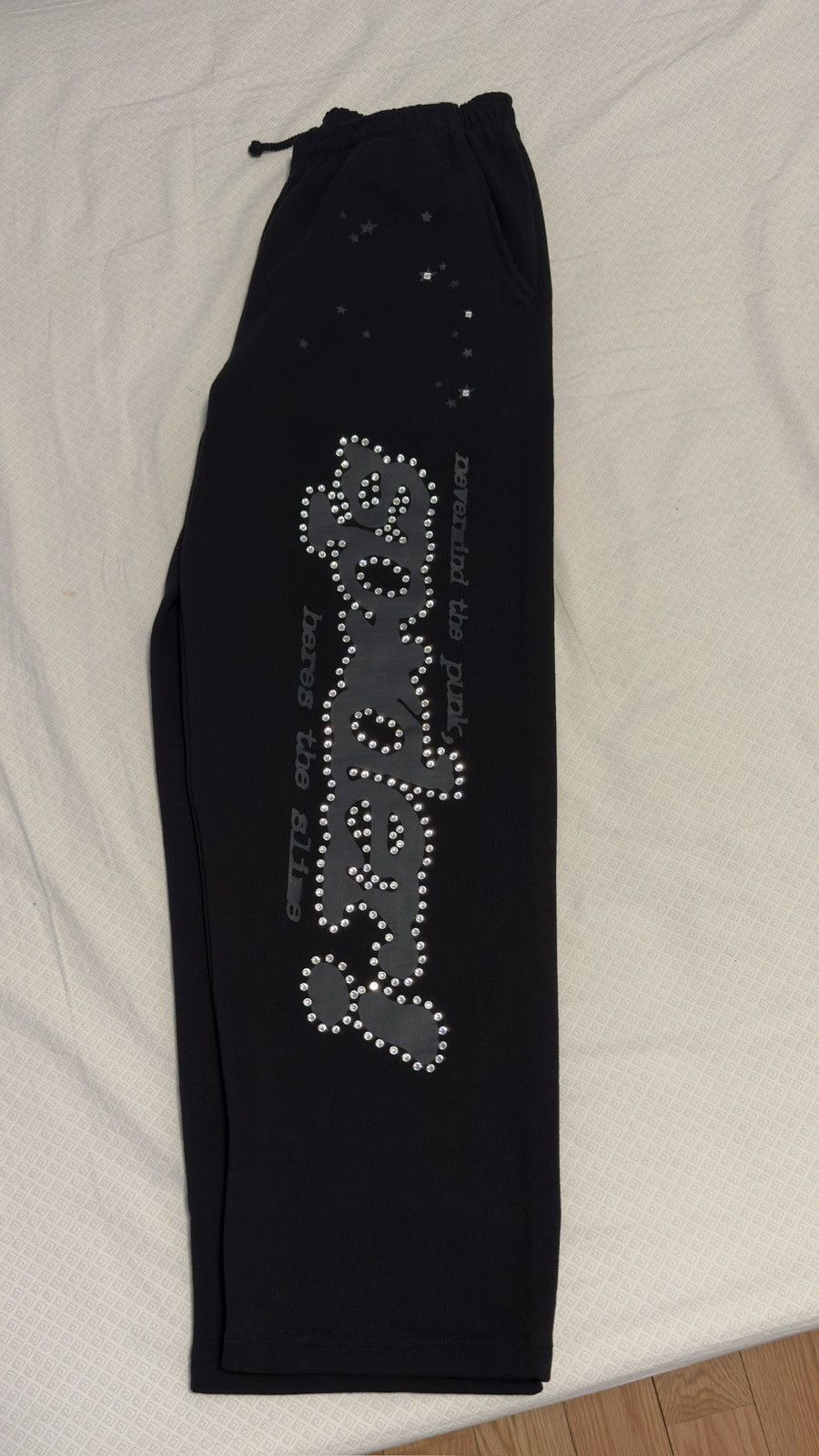 Sp5der SP5DER RHINESTONE PUNK V2 SWEATPANT Size US 34 / EU 50 - 2 Thumbnail