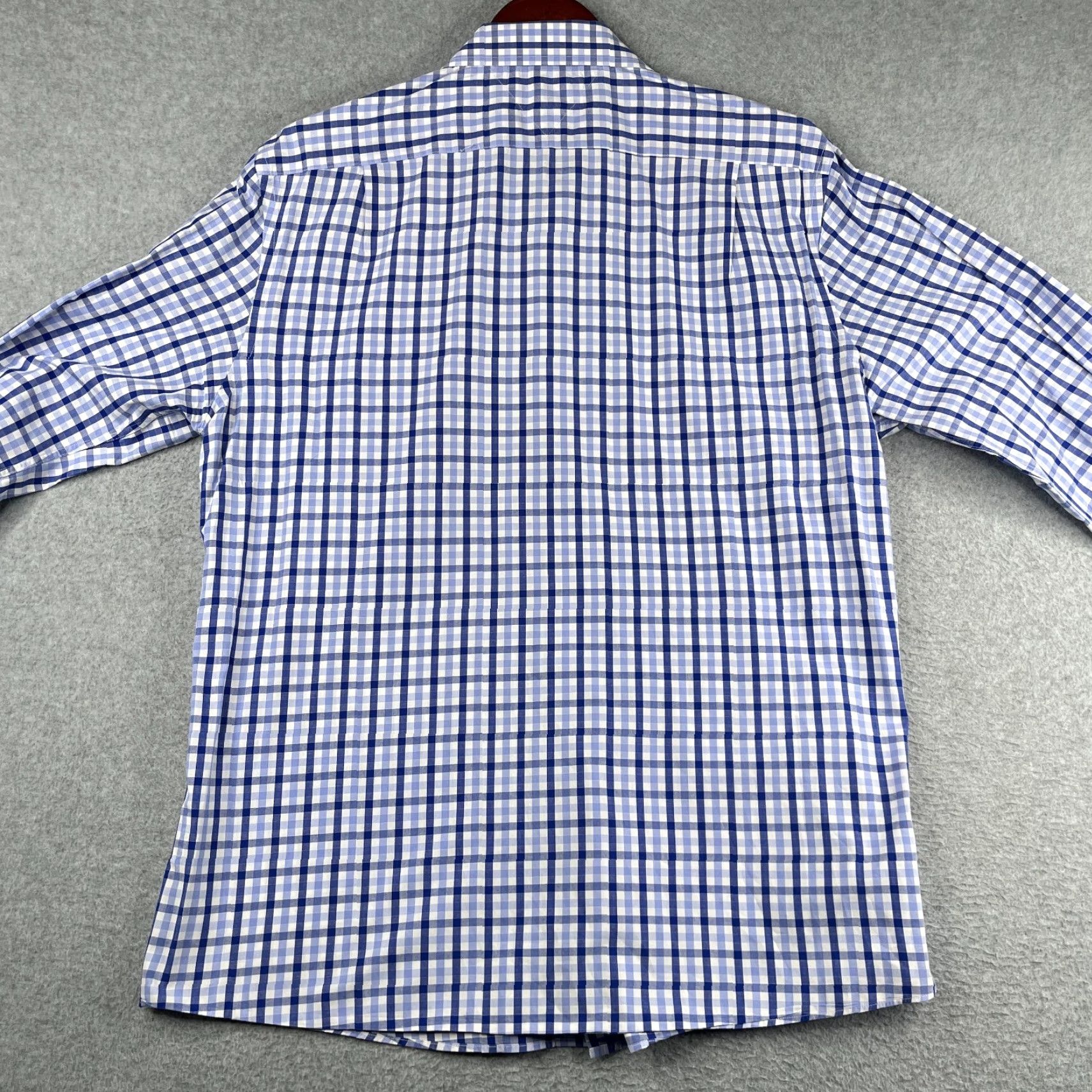 Tommy Hilfiger Tommy Hilfiger Dress Shirt 16.5 Blue Check Long Sleeve Button-Down Collar Mens Regular Sized Shirt Size US XL / EU 56 / 4 - 7 Thumbnail