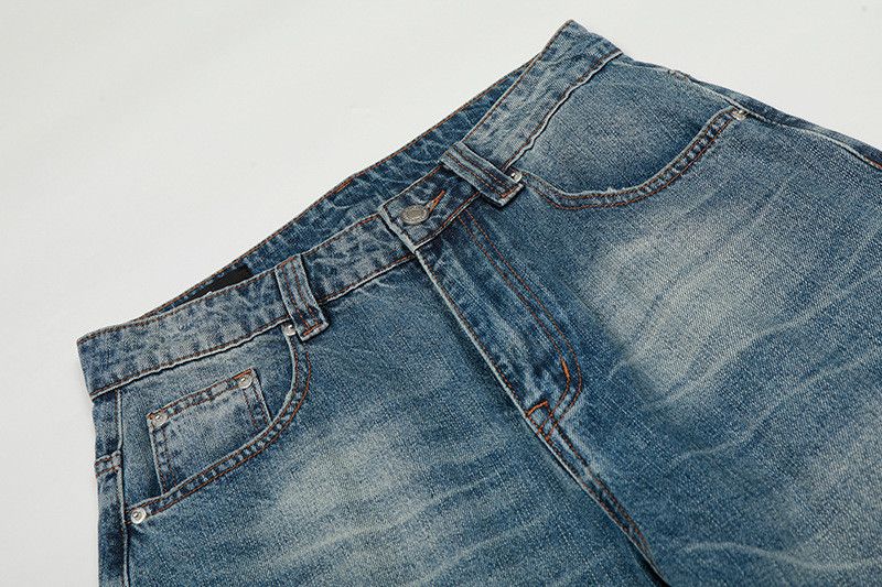 Jean American retro washed whiskered scimitar jeans for men Size US 32 / EU 48 - 3 Thumbnail