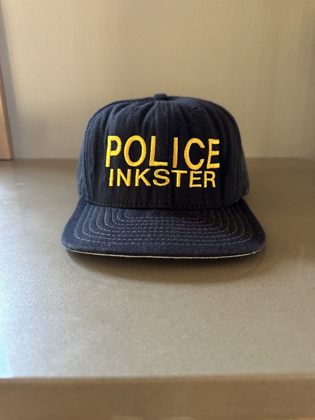 New Era Vintage Inkster Police Embroidered Snapback Hat Detroit Size ONE SIZE - 1 Thumbnail