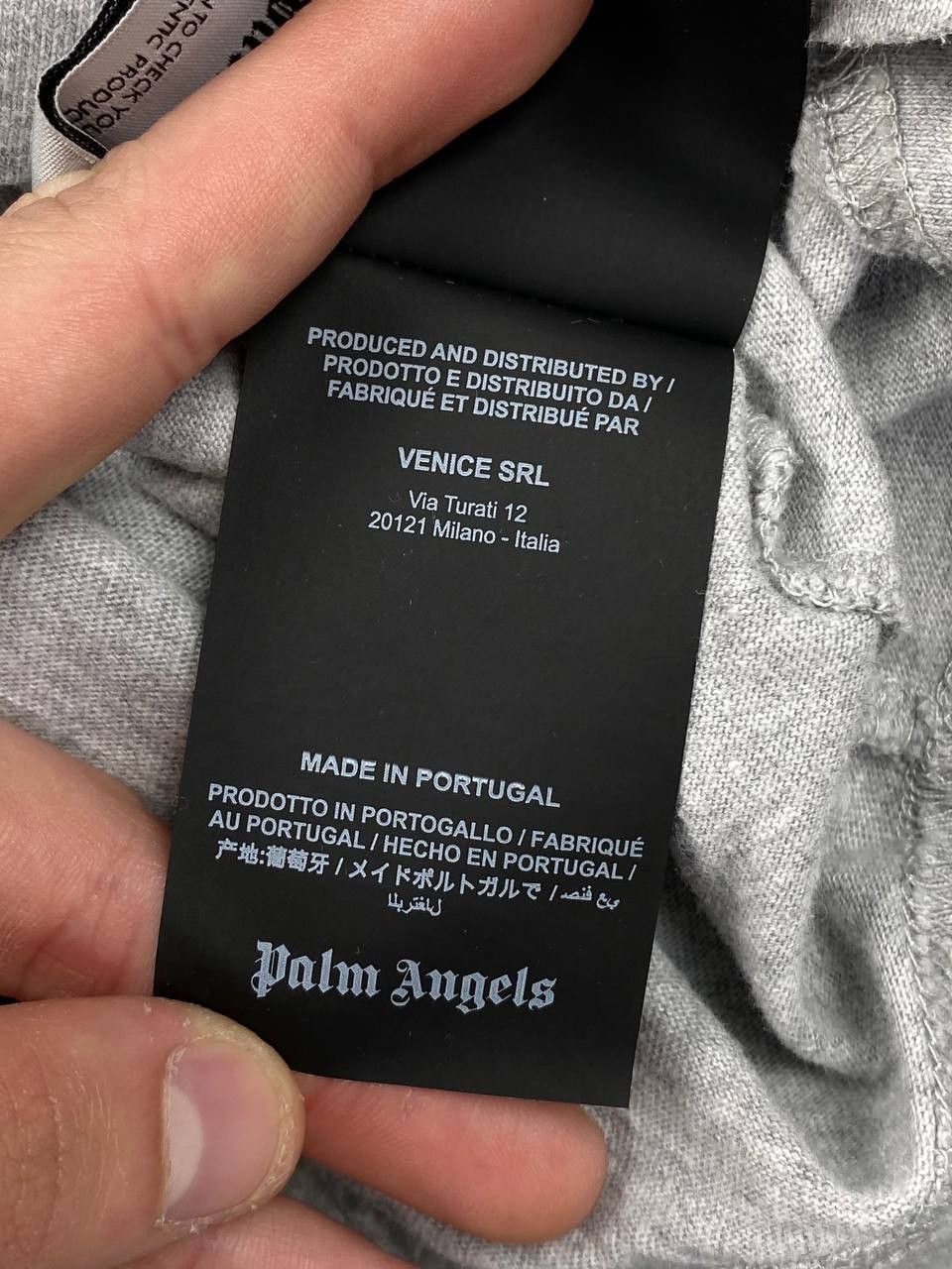 Palm Angels Palm Angels Big Logo Long Sleeve T-Shirt Men Size S Gray Size US S / EU 44-46 / 1 - 15 Thumbnail