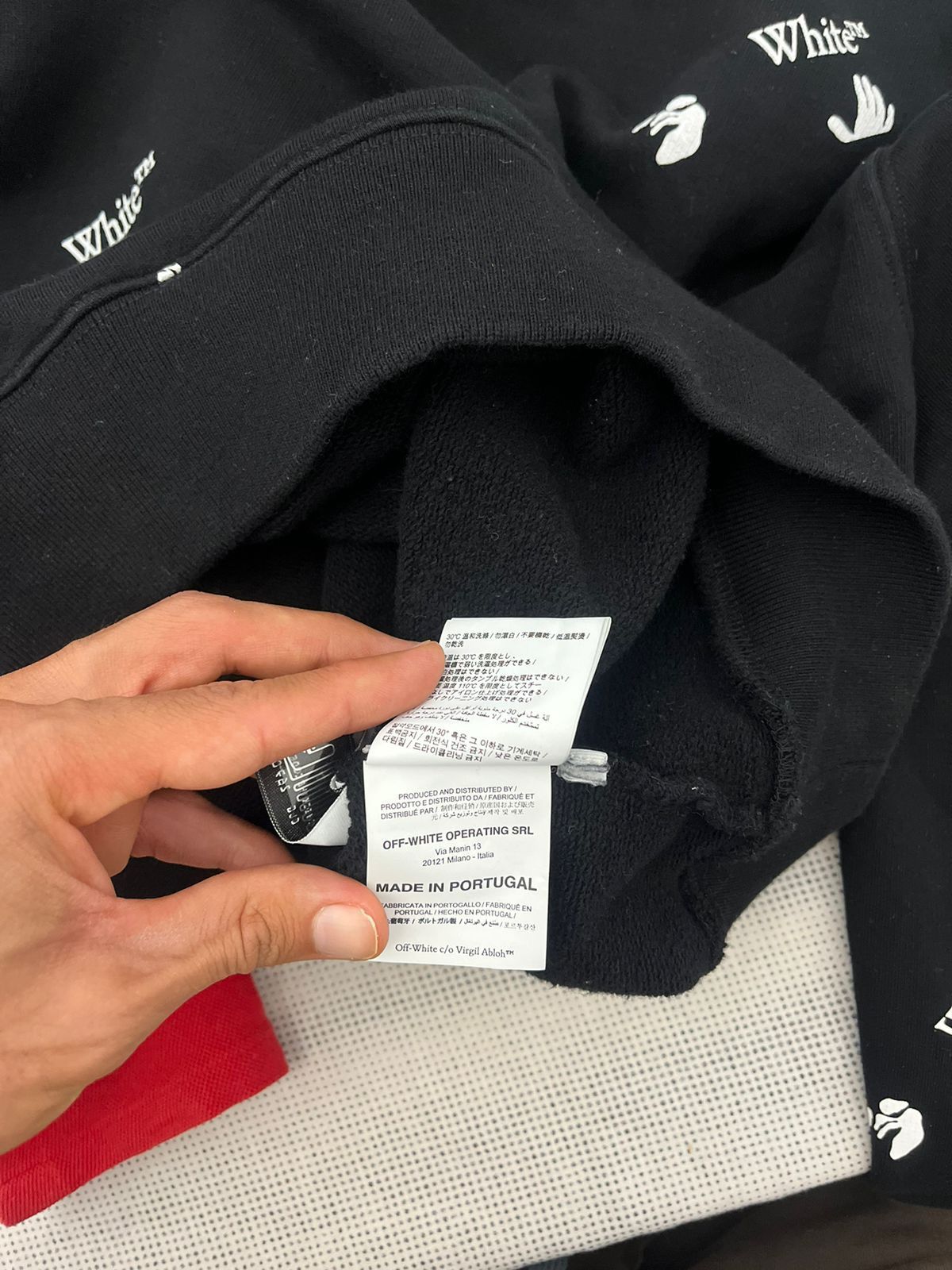 Off-White Off-White Allover Slim Crewneck 'Black' Size US M / EU 48-50 / 2 - 9 Thumbnail