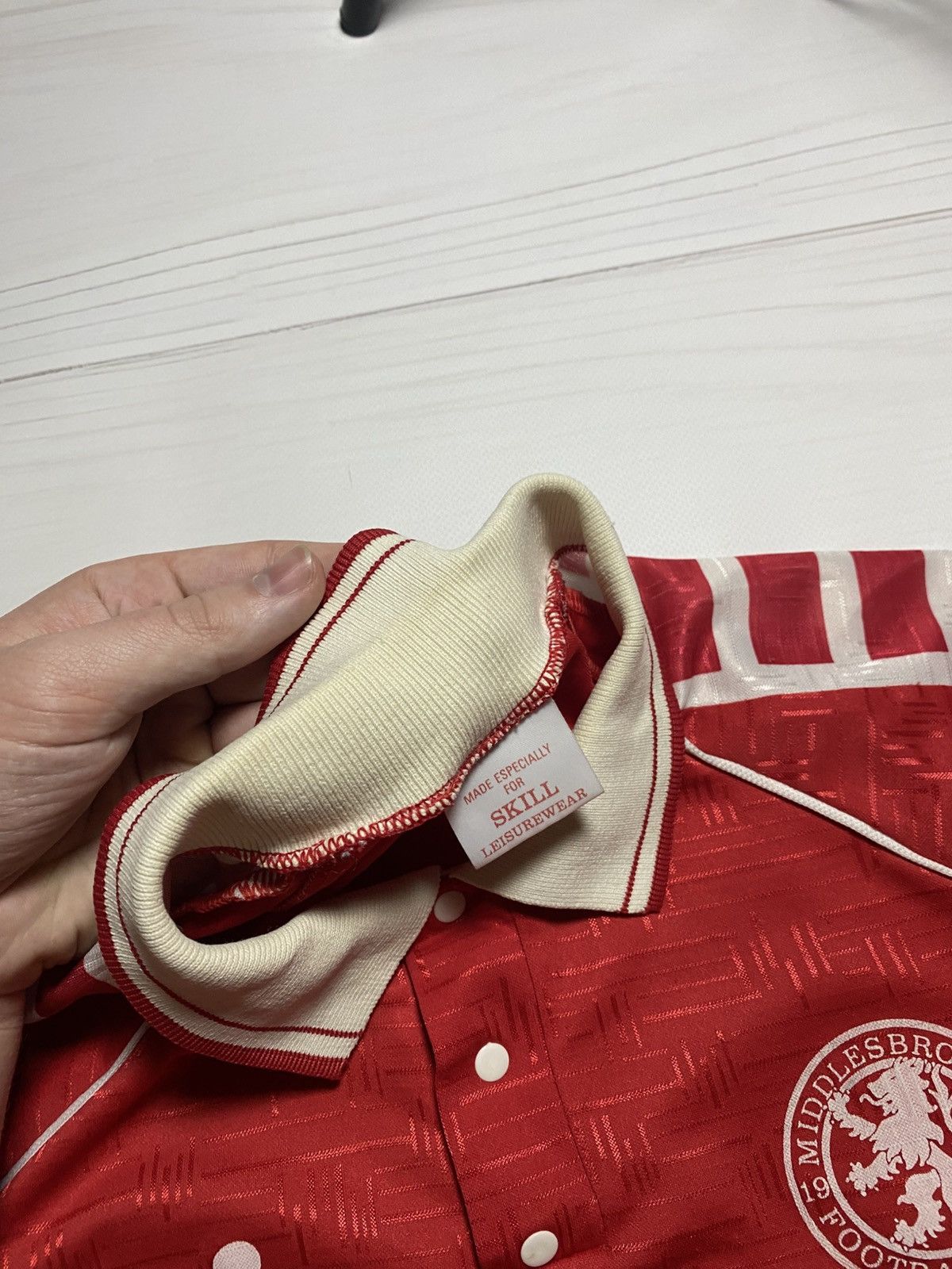 Vintage Vintage Middlesbrough 1990/92 home rare football t shirt Size US S / EU 44-46 / 1 - 15 Thumbnail