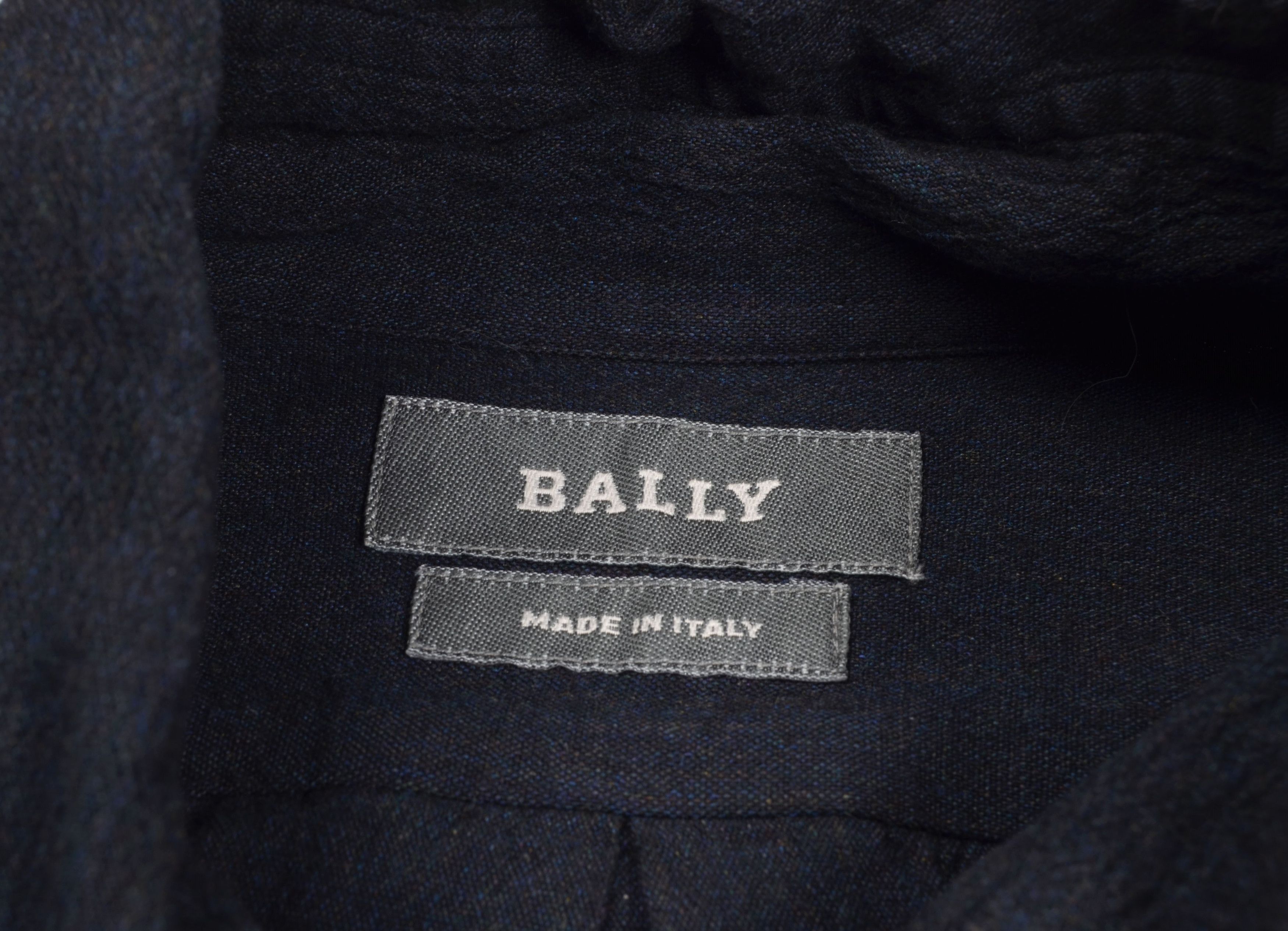 Bally × Vintage Vintage Bally Dark Gray Long Sleeve Button Down Shirt Size US L / EU 52-54 / 3 - 4 Thumbnail
