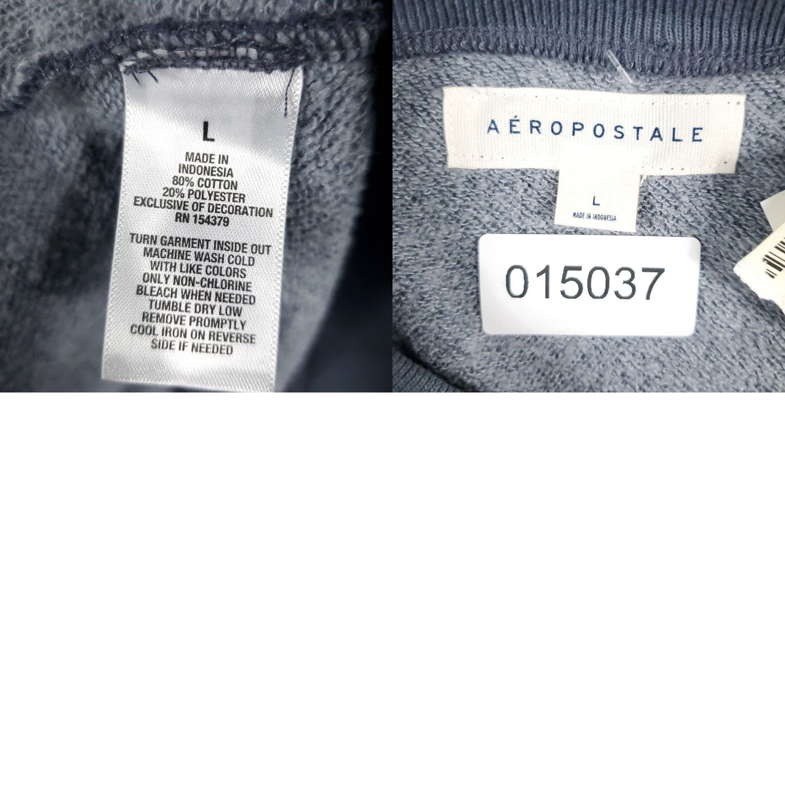 Vintage Aeropostale Mens Large Gray Casual Long Sleeve Pullover Sweatshirt Size US L / EU 52-54 / 3 - 8 Thumbnail