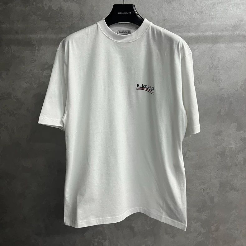 Balenciaga Balenciaga White Logo White Solid Cola Pattern Printed Rou Size US XS / EU 42 / 0 - 1 Thumbnail