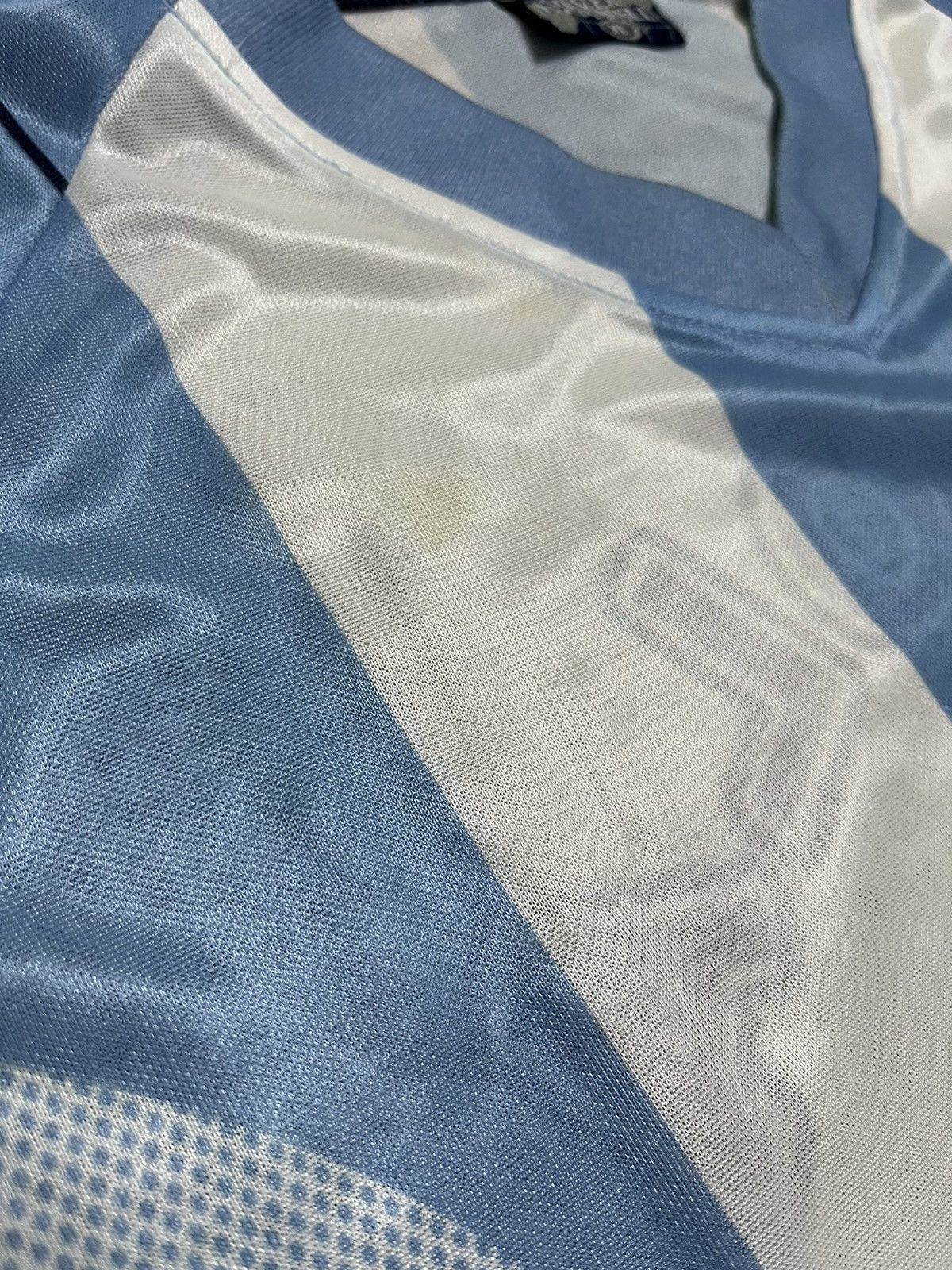 Vintage Argentina Vintage #7 Saviola Blokecore Soccer Jersey Size US XL / EU 56 / 4 - 15 Thumbnail