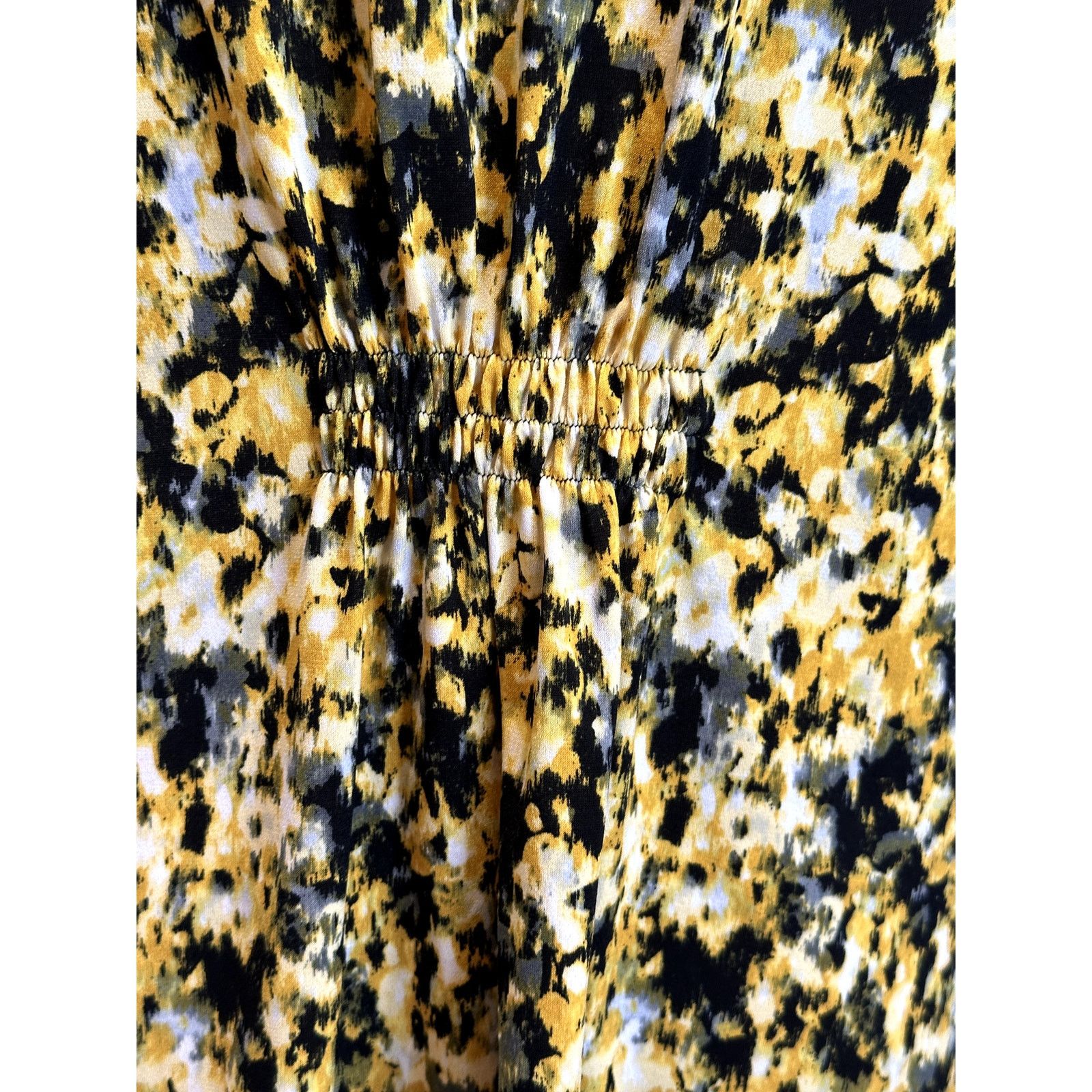 Other Tahari Women's Abstract Yellow Black Floral Cap Sleeve M Size M / US 6-8 / IT 42-44 - 8 Thumbnail