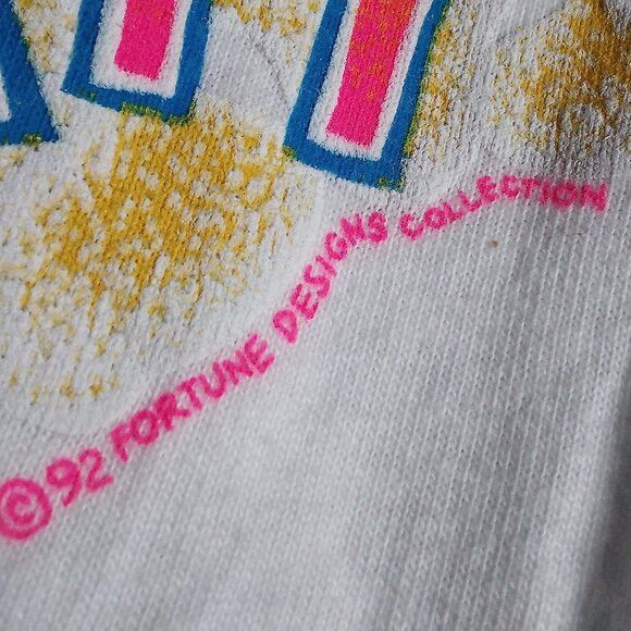 Hanes Vintage I Got Leid In Hawaii Pun Neon T-Shirt Size US M / EU 48-50 / 2 - 3 Thumbnail