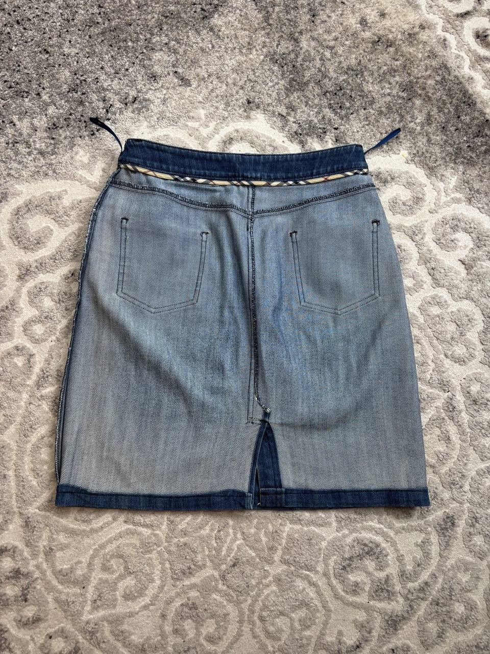 Burberry Burberry London Nova Check Denim Skirt - Size 42 (IT) Size 30" / US 8 / IT 44 - 7 Thumbnail