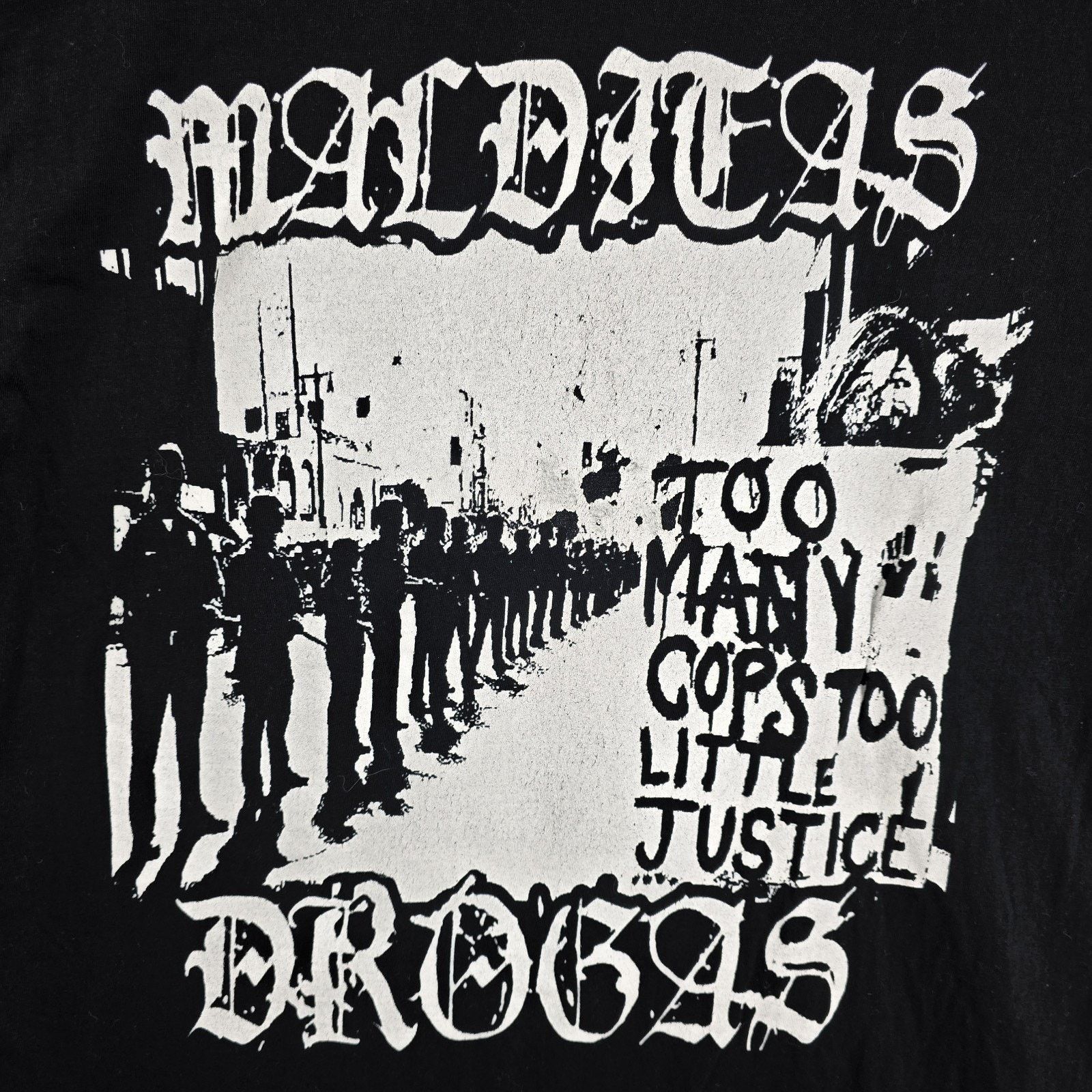 Other Malditas Drogas Metal Band Tee Shirt Large Too Many Cops Size US L / EU 52-54 / 3 - 3 Thumbnail
