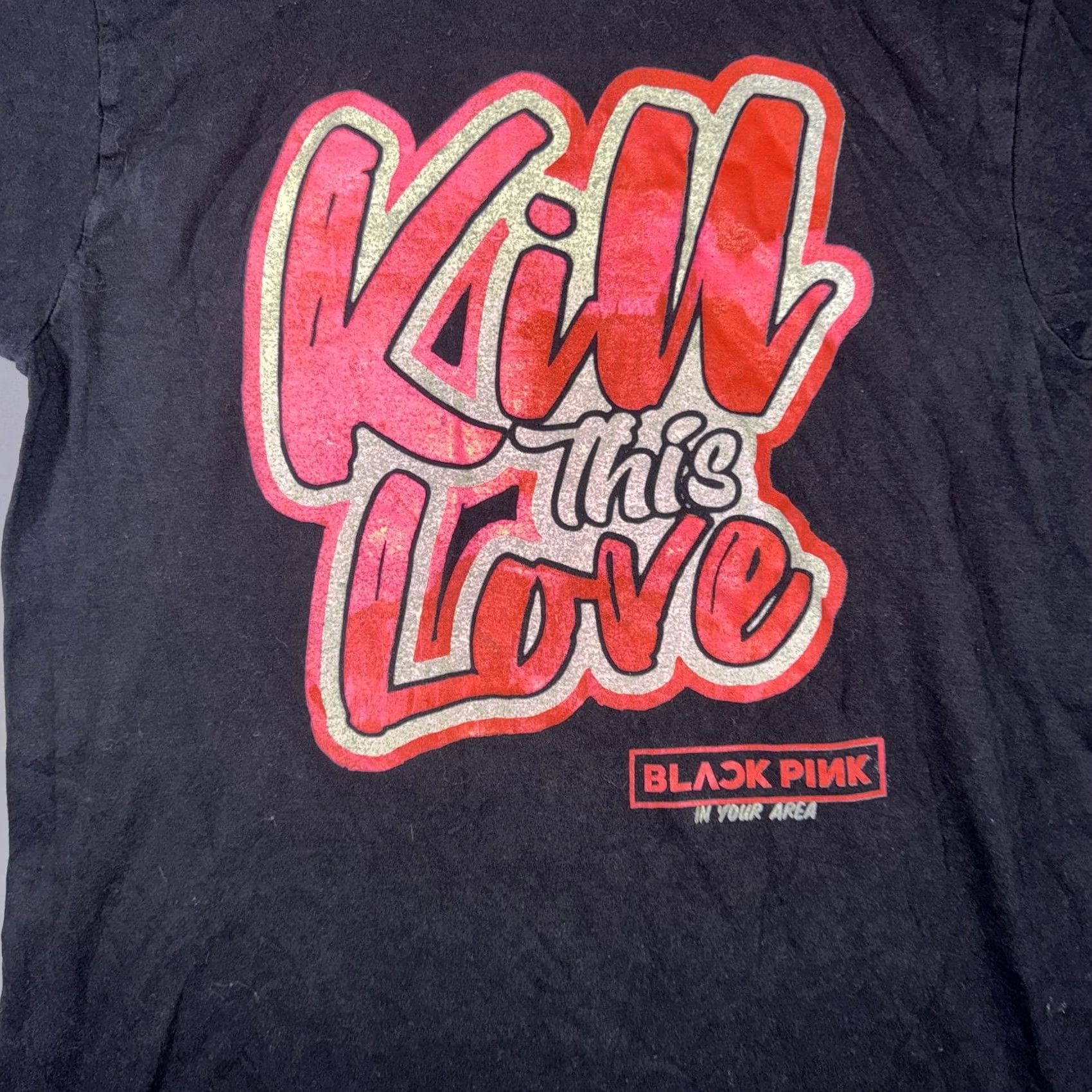 Vintage Blackpink Shirt Mens Medium Black Kill This Love 2019 World Tour Graphic Tee Size US M / EU 48-50 / 2 - 4 Thumbnail