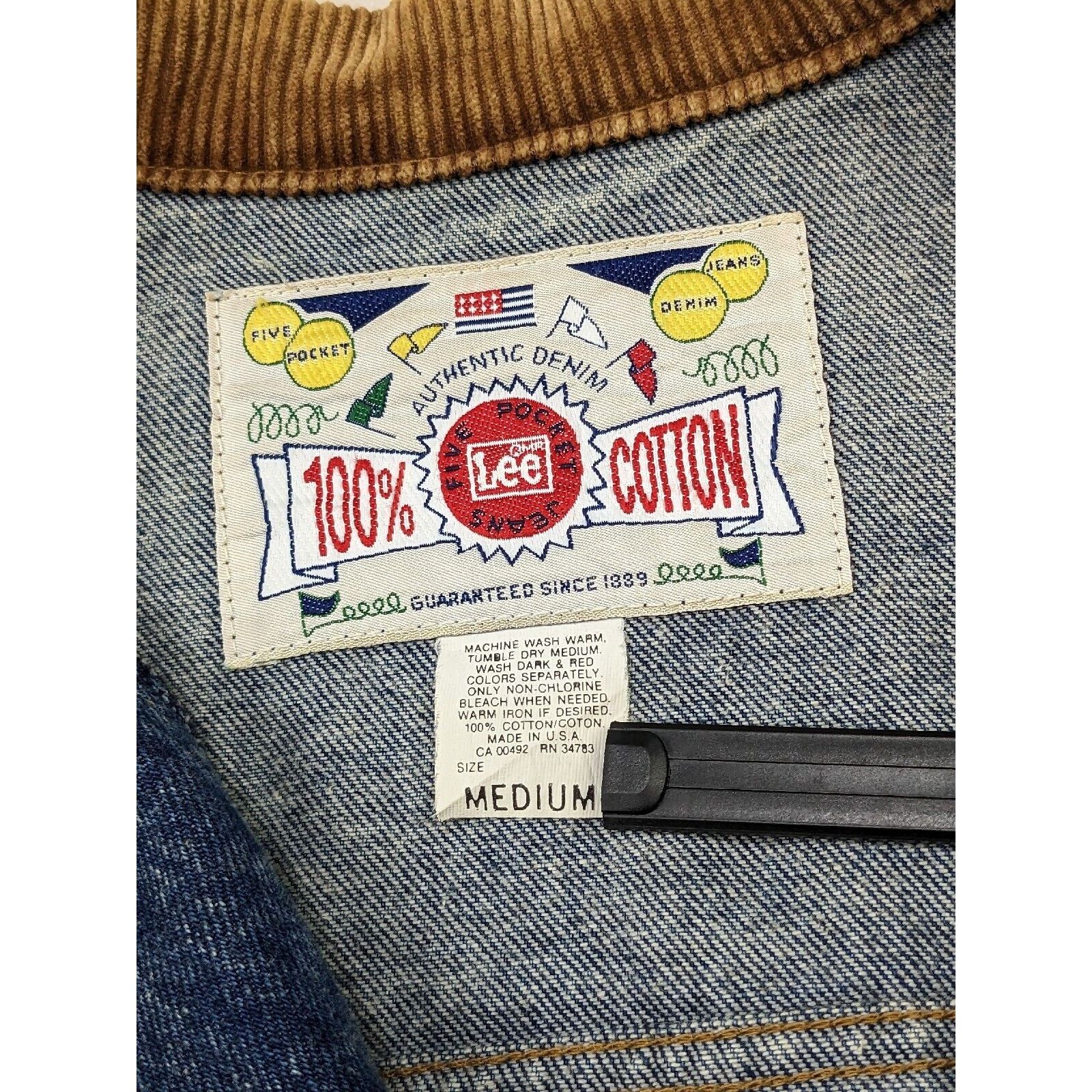 Lee Vtg NWT Lee Denim Rider Jacket Long Railroad Farm Chore Coat Size US M / EU 48-50 / 2 - 3 Thumbnail