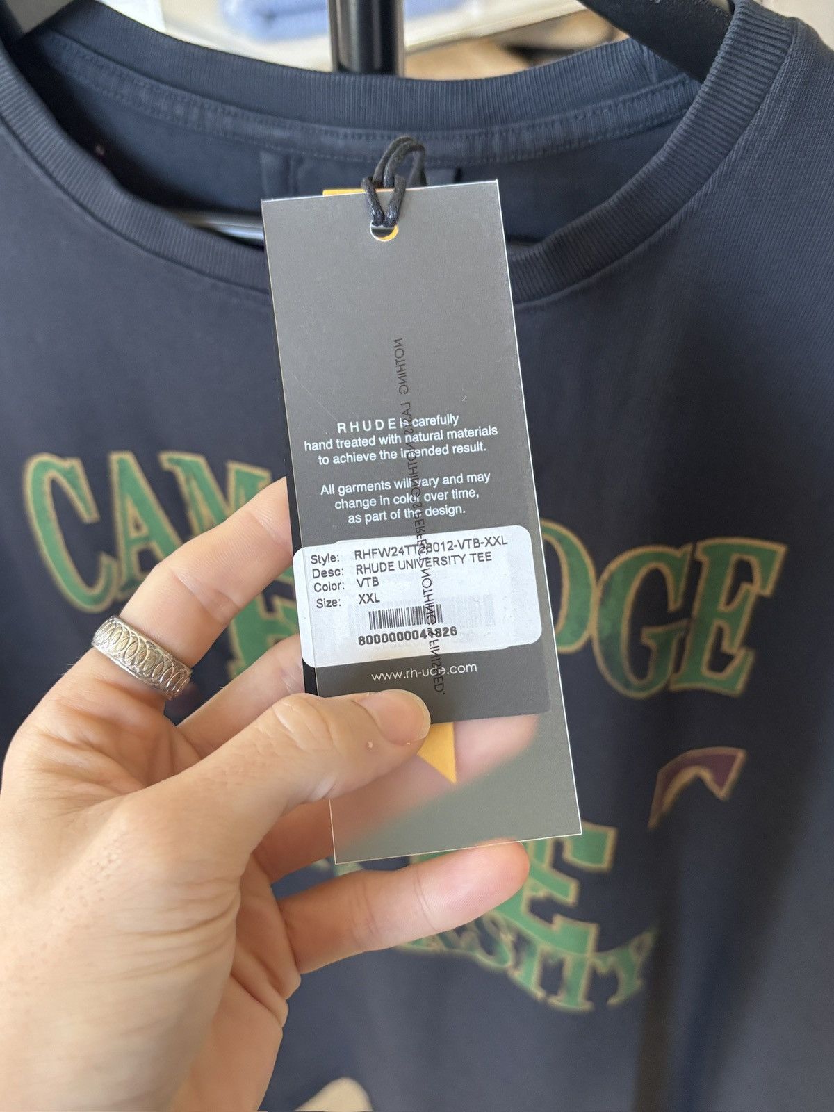 Rhude RHUDE | CAMBRIDGE UNIVERSITY GRAPHIC LOGO TEE Size US XXL / EU 58 / 5 - 5 Thumbnail