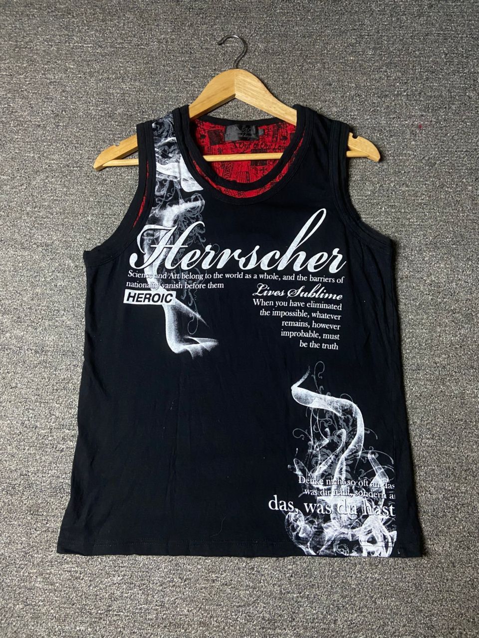 Beaumere Beaumere Immortal Design Poem Double Layered Tanktop (175) Size US L / EU 52-54 / 3 - 1 Thumbnail
