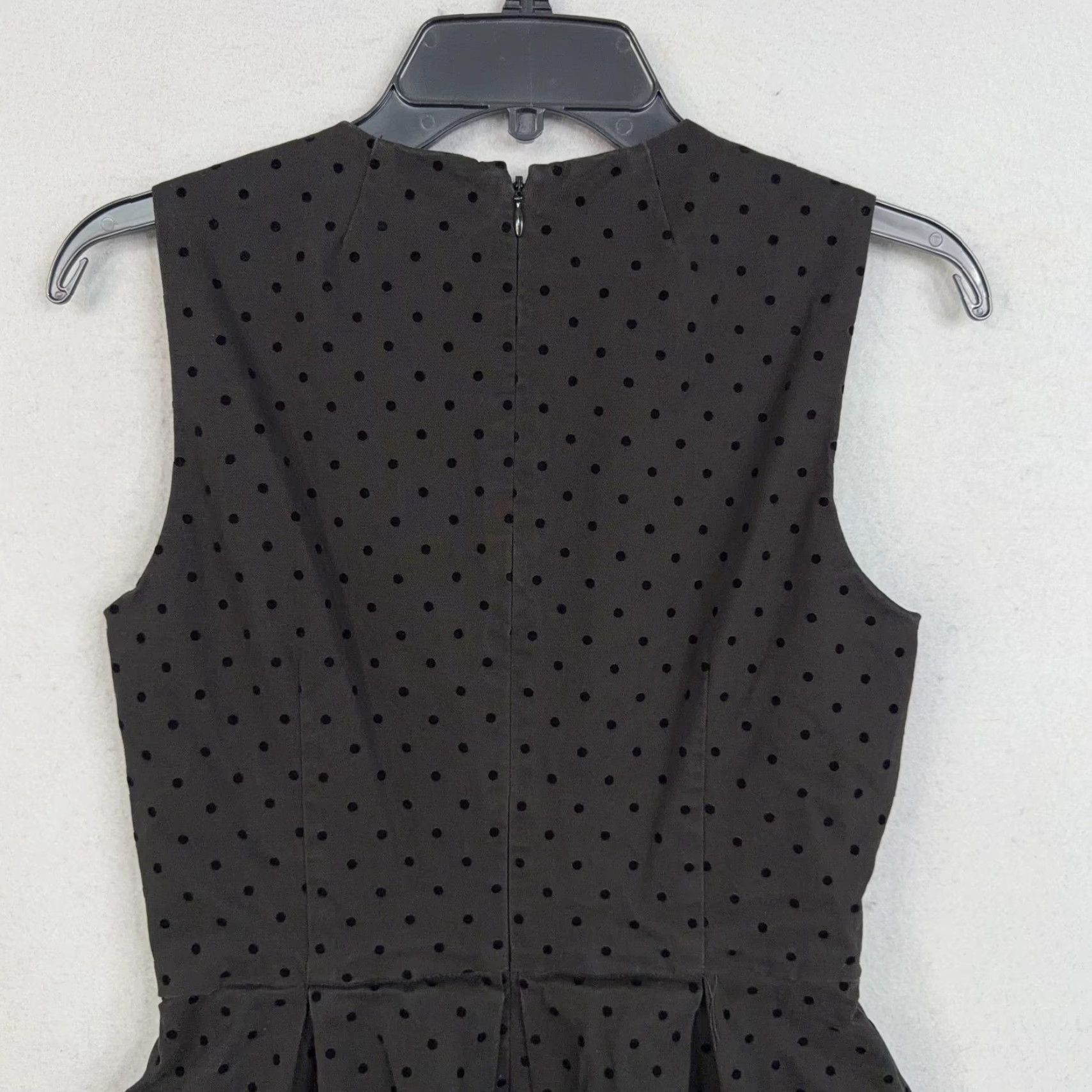 Gap GAP Dress Womens 2 Black Polka Dot Sleeveless Fit Flare Short Party LBD Dress Women Polka Dot Black Sleeveless Fit Flare Short Party LBD Size 26" / US 2 / IT 38 - 7 Thumbnail
