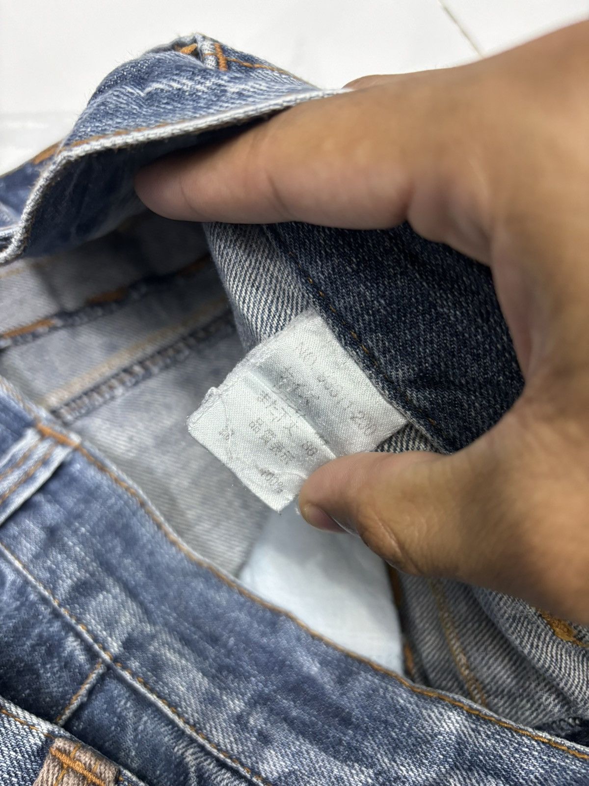 Other 🔥NYLAUS Clothing DOUBLE WAIST Punk Distressed Denim Jeans Size US 32 / EU 48 - 10 Thumbnail